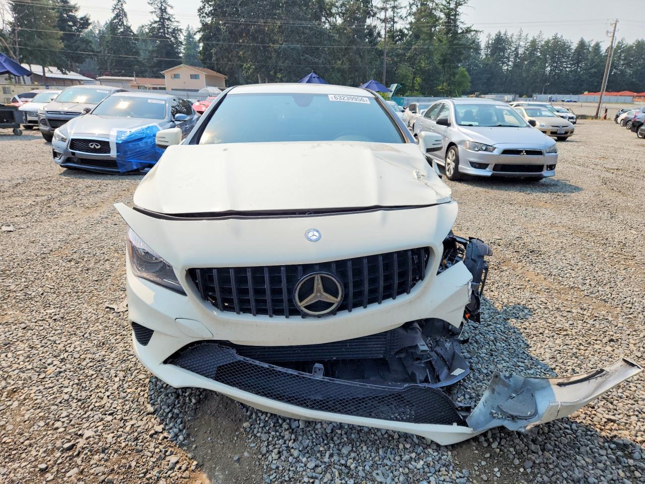 2015 Mercedes-benz Cla 250 White vin: WDDSJ4EB8FN176562