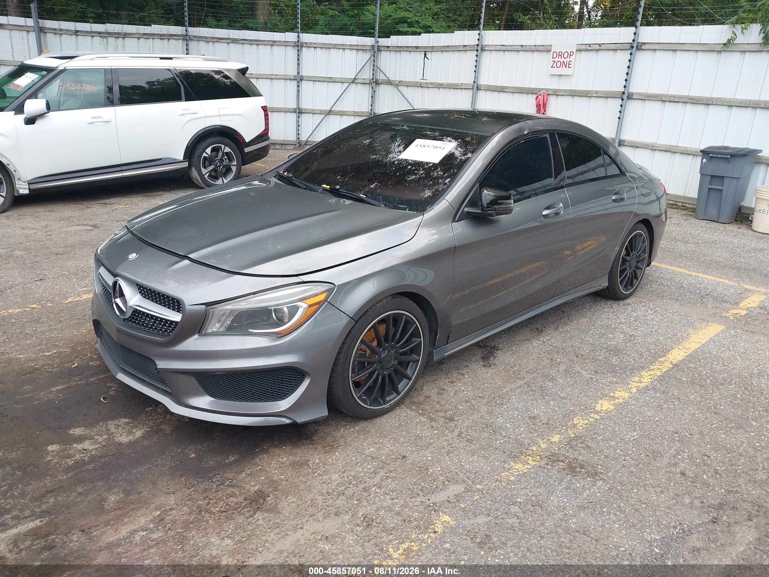 2014 Mercedes-benz Cla 250   Silver vin: WDDSJ4EB9EN028371