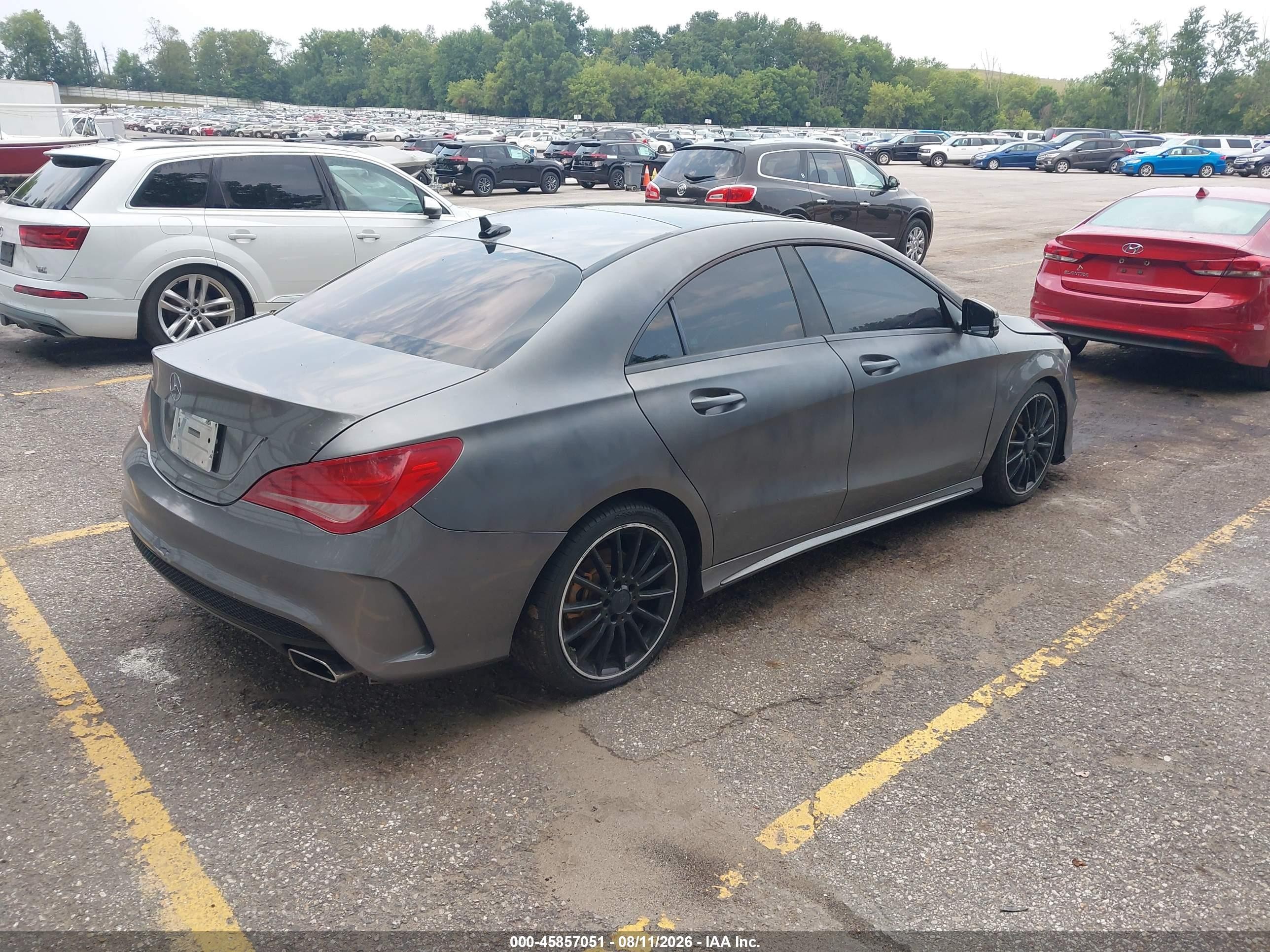 2014 Mercedes-benz Cla 250   Silver vin: WDDSJ4EB9EN028371