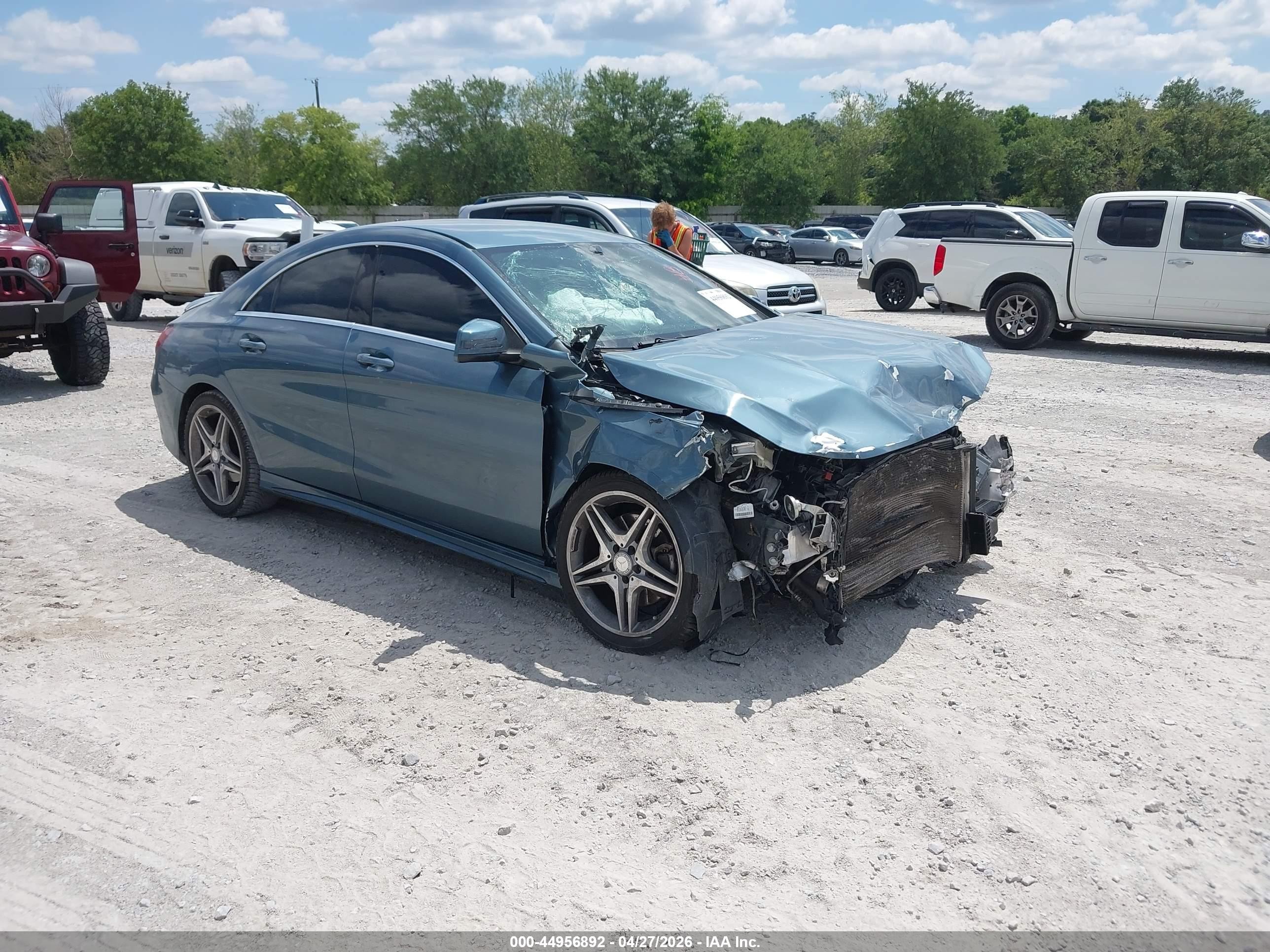 2014 Mercedes-benz Cla 250   Light Blue vin: WDDSJ4EB9EN036213