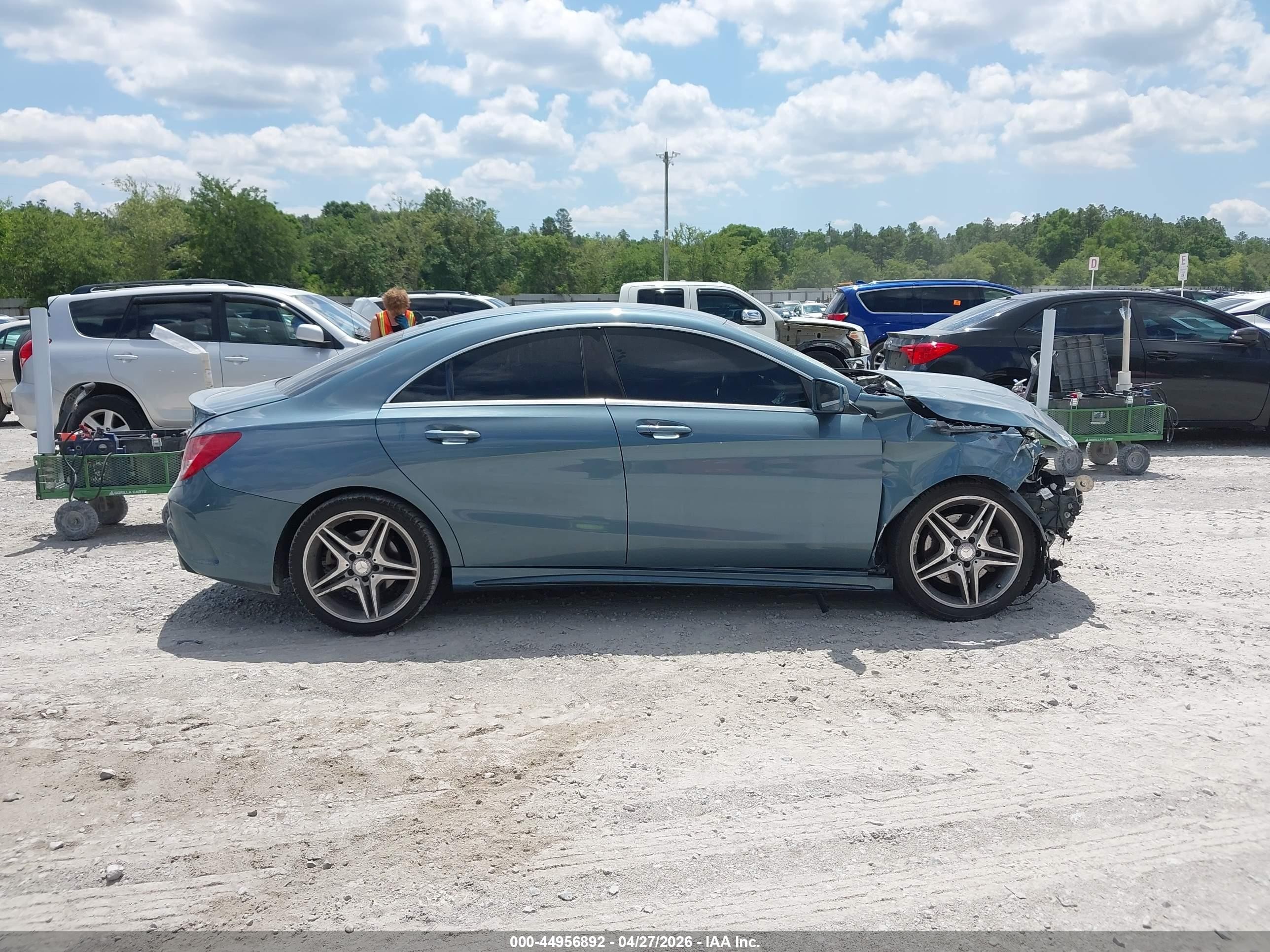 2014 Mercedes-benz Cla 250   Light Blue vin: WDDSJ4EB9EN036213