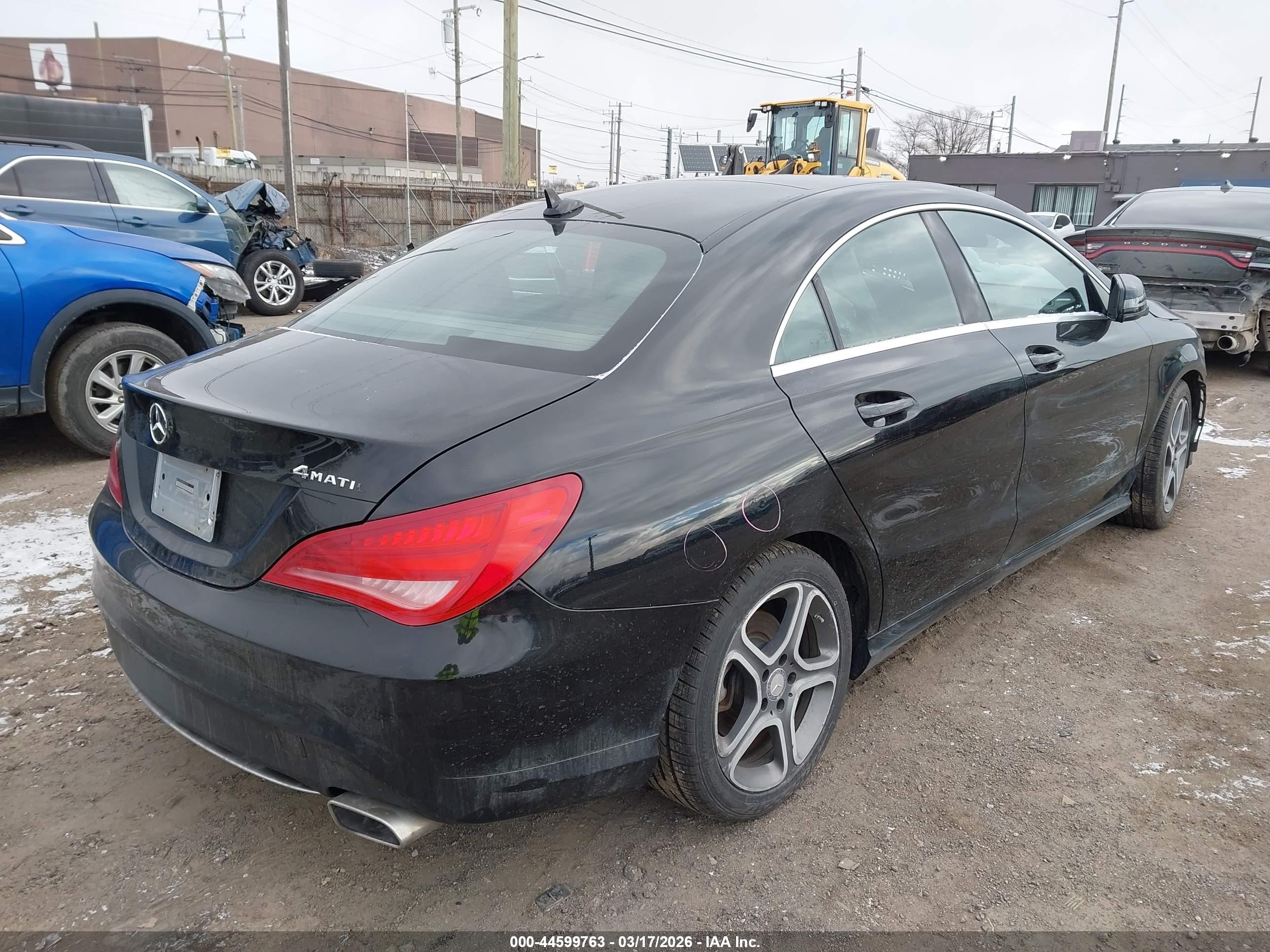 2014 Mercedes-benz Cla 250   Black vin: WDDSJ4EB9EN059118