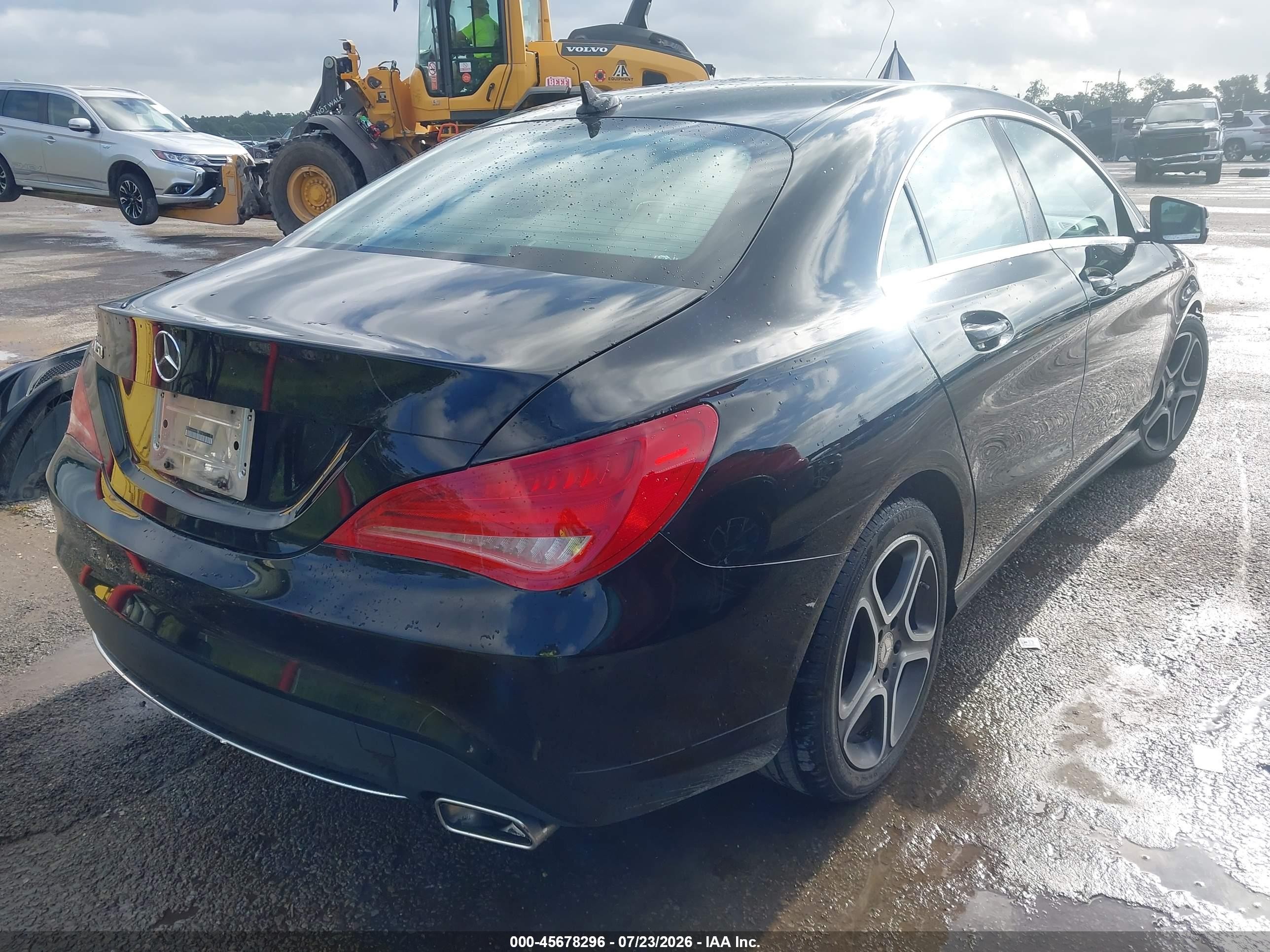 2014 Mercedes-benz Cla 250 Черный vin: WDDSJ4EB9EN103716