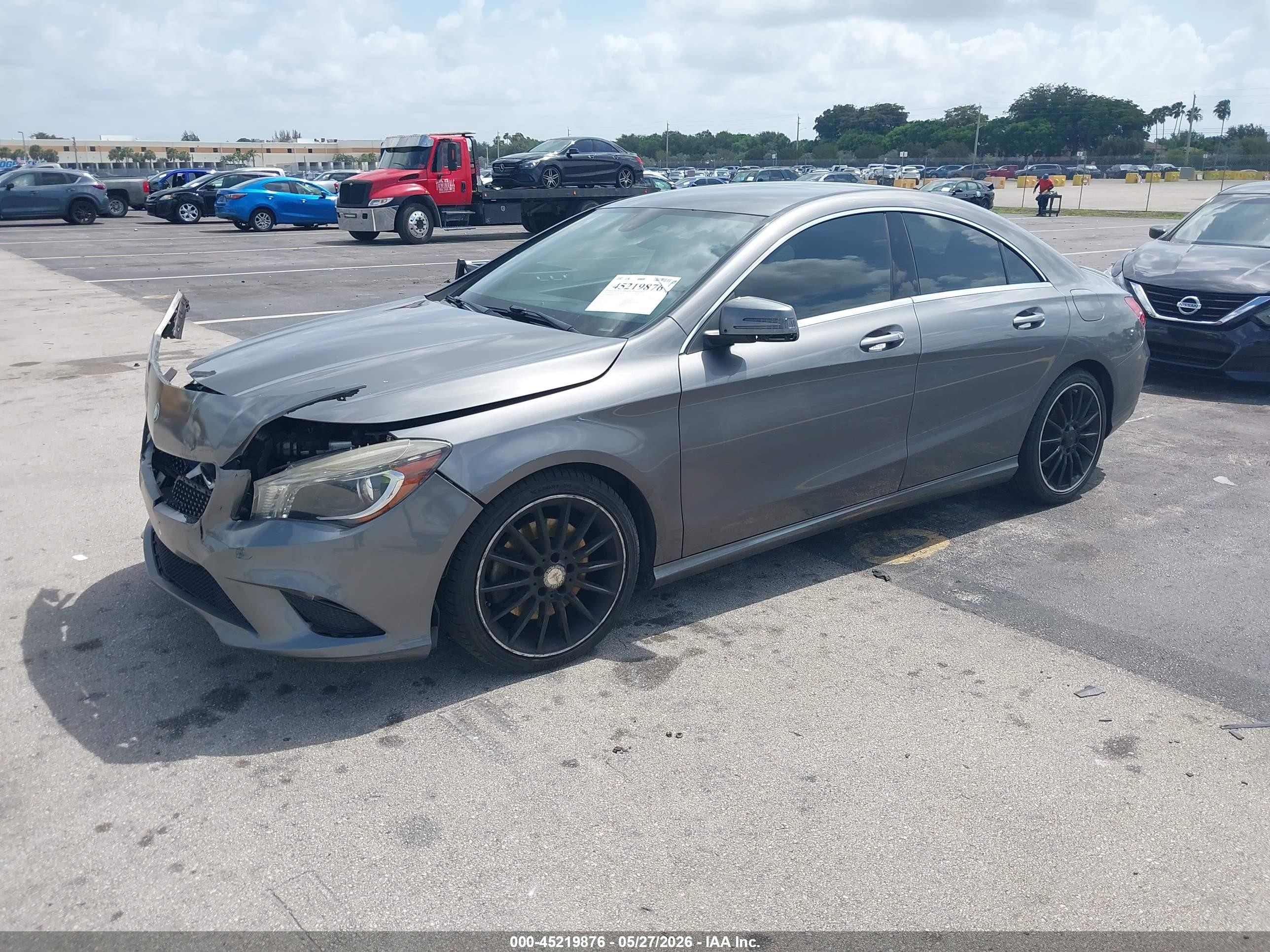 2014 Mercedes-benz Cla 250   Gray vin: WDDSJ4EB9EN157825