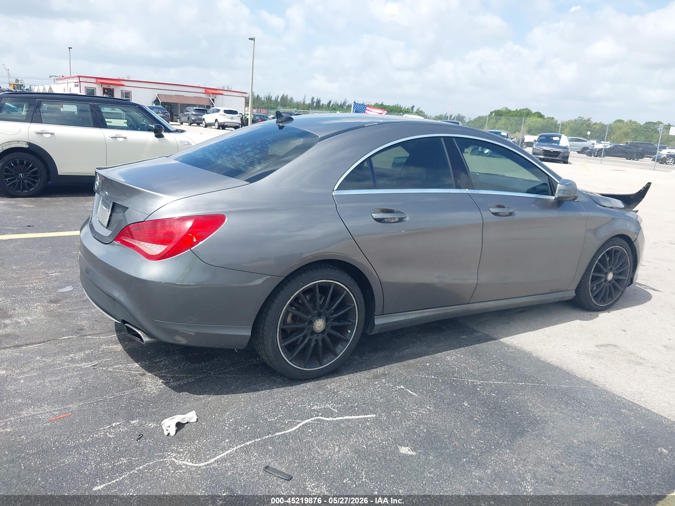2014 Mercedes-benz Cla 250   Gray vin: WDDSJ4EB9EN157825