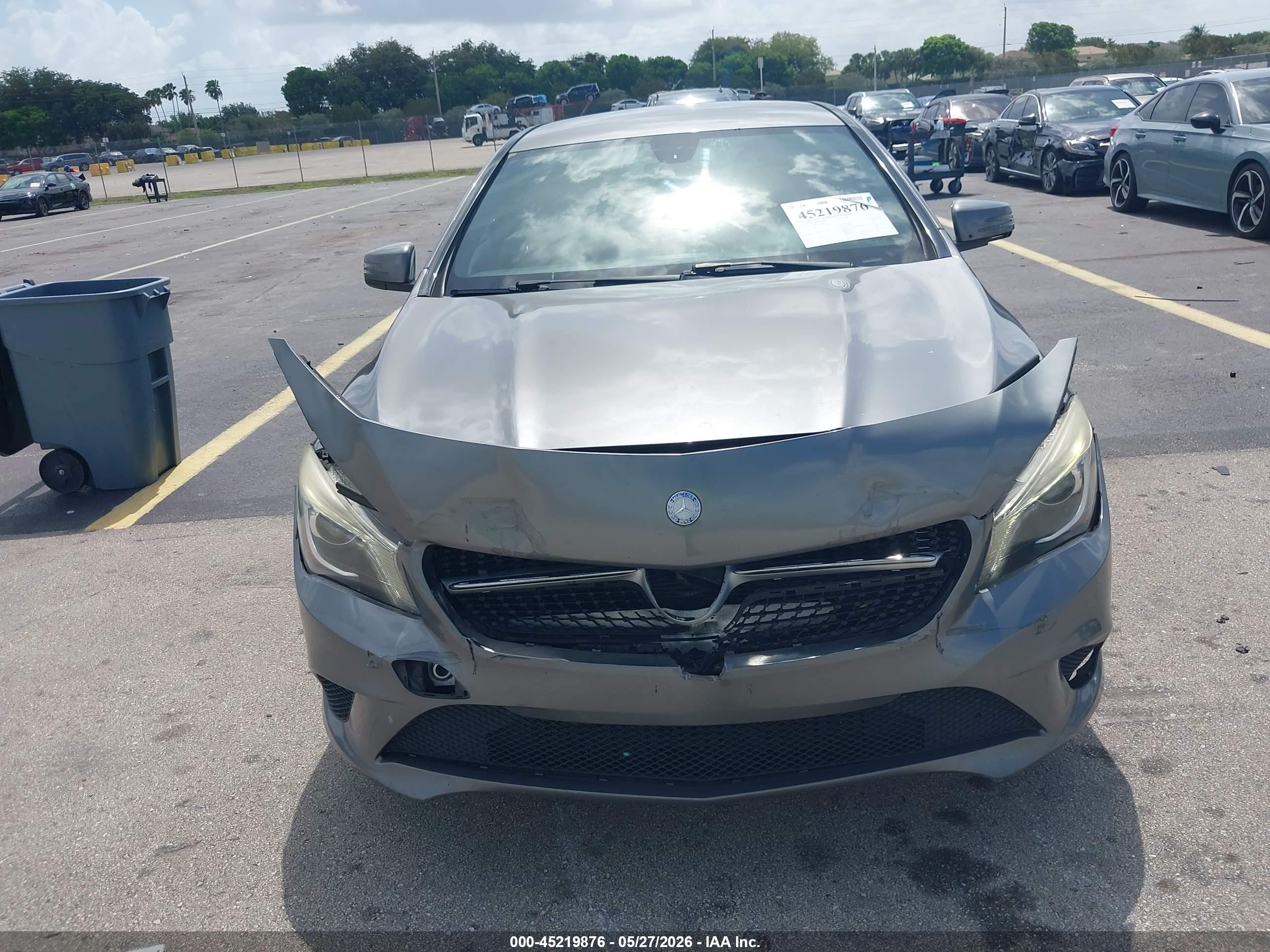 2014 Mercedes-benz Cla 250   Gray vin: WDDSJ4EB9EN157825