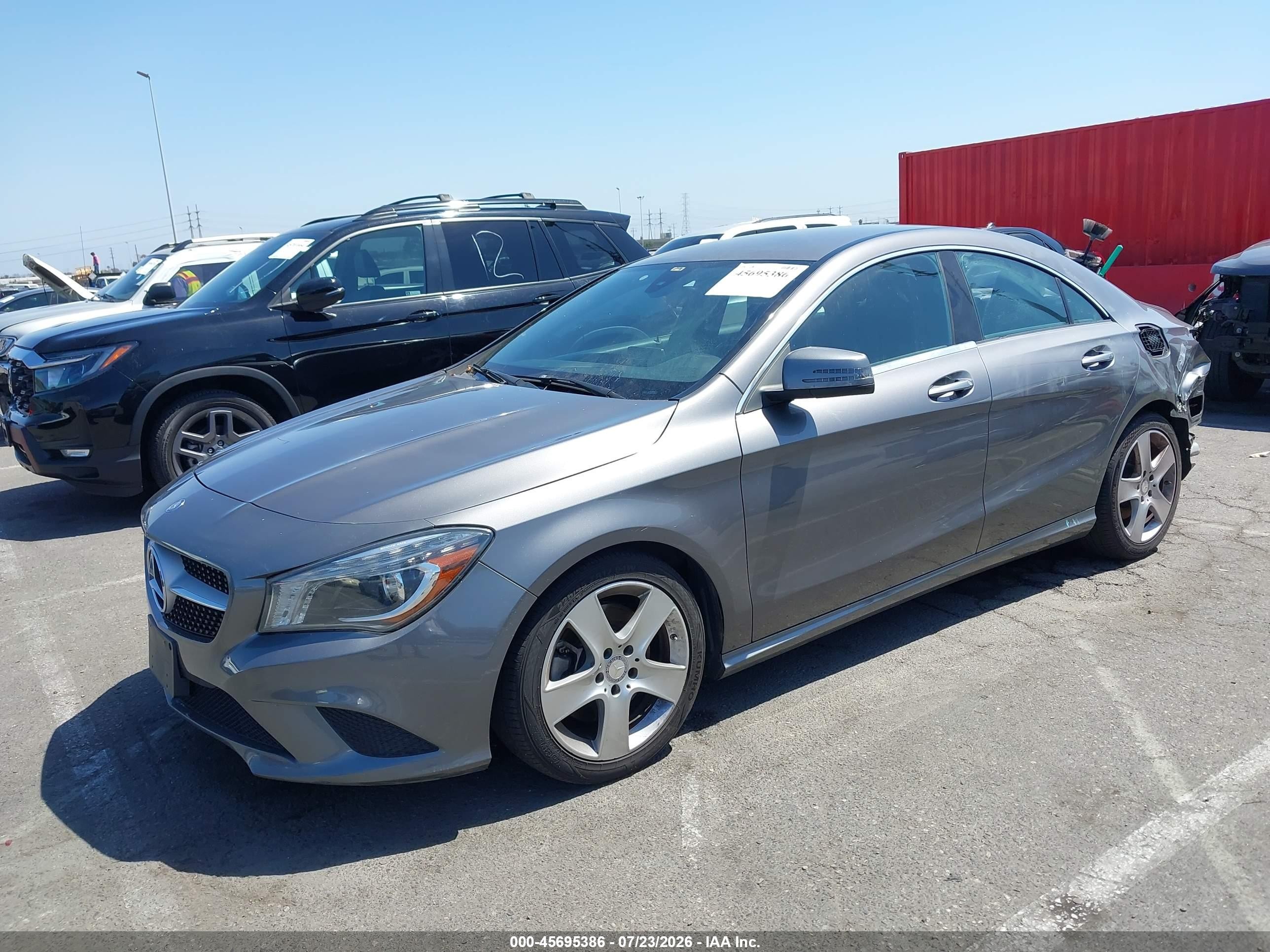 2015 Mercedes-benz Cla 250   Gray vin: WDDSJ4EB9FN162329