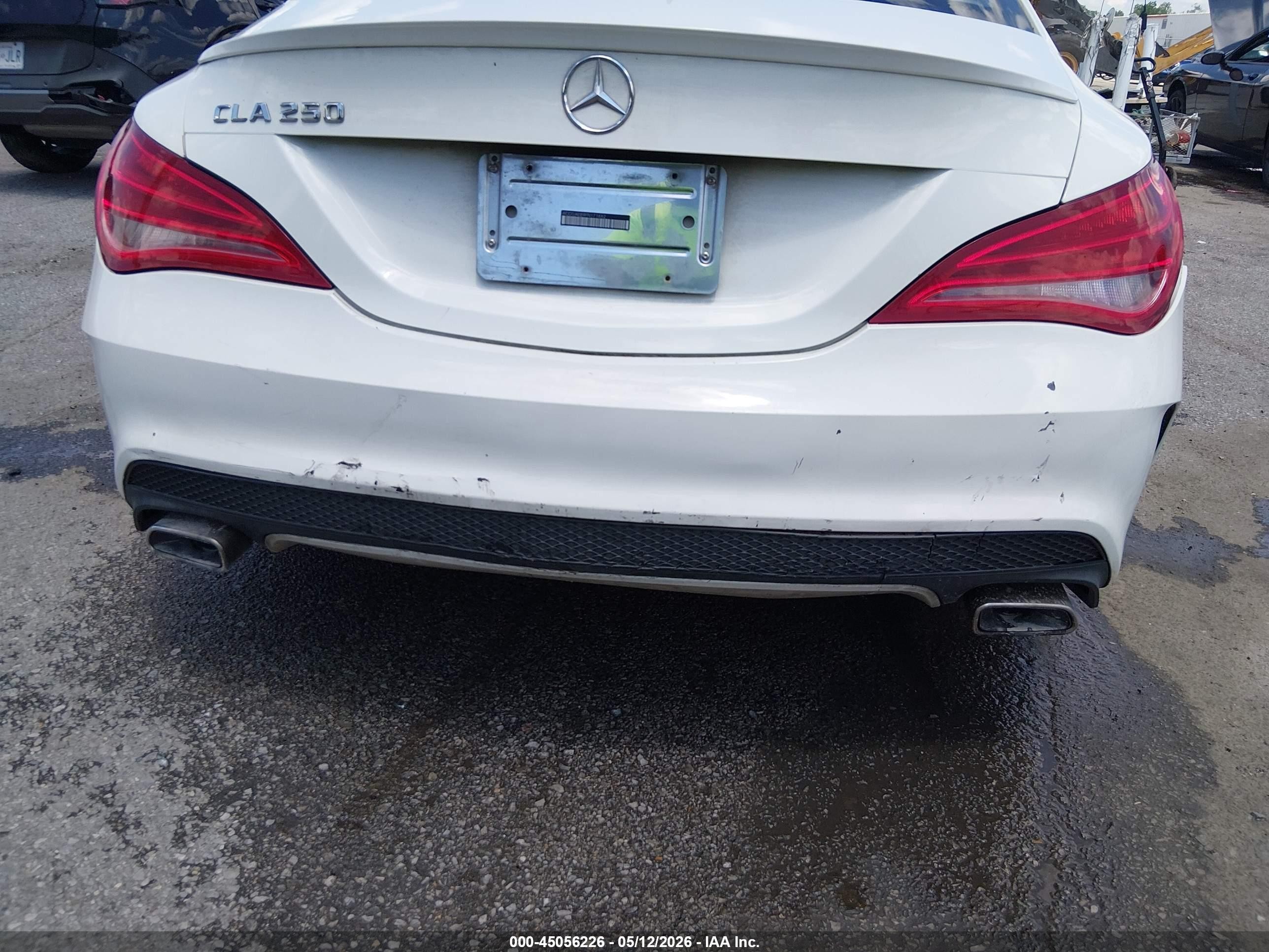 2015 Mercedes-benz Cla 250   White vin: WDDSJ4EB9FN171662