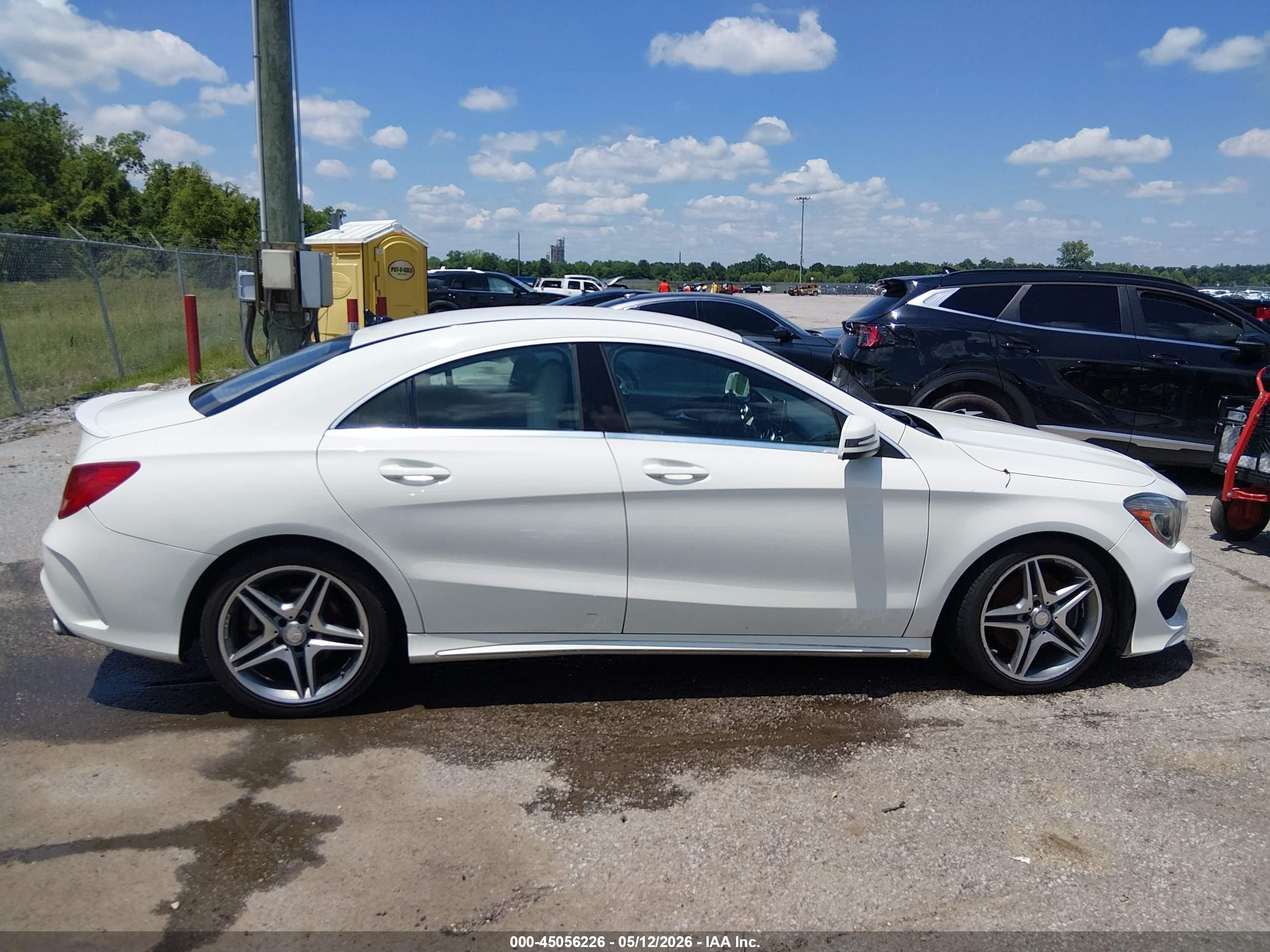 2015 Mercedes-benz Cla 250   White vin: WDDSJ4EB9FN171662