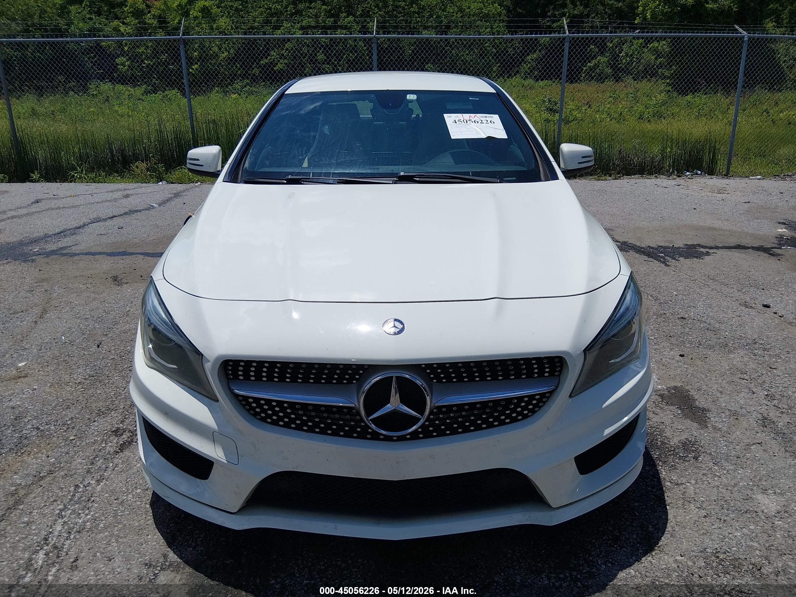 2015 Mercedes-benz Cla 250   White vin: WDDSJ4EB9FN171662