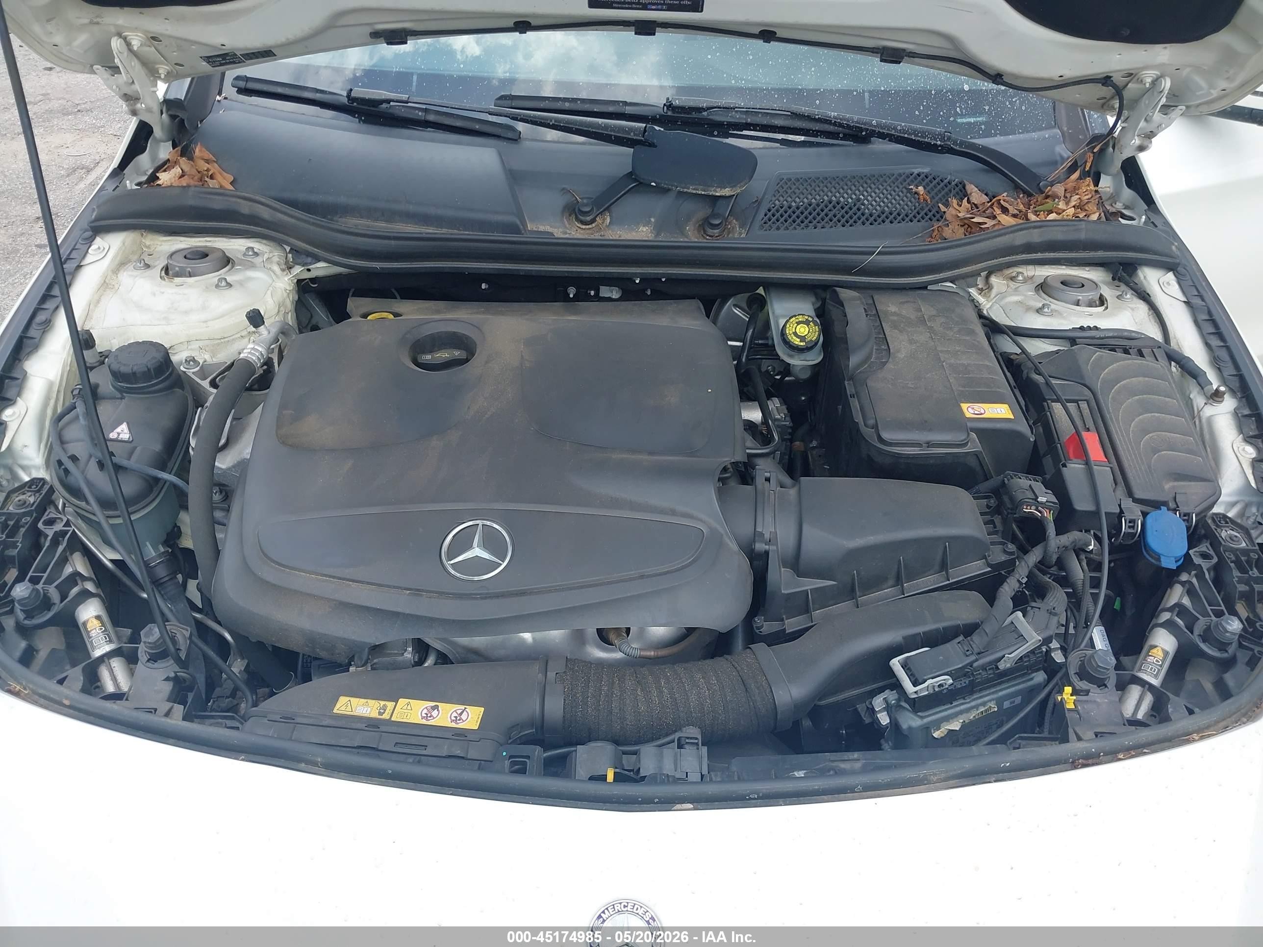 2015 Mercedes-benz Cla 250 White vin: WDDSJ4EB9FN176912