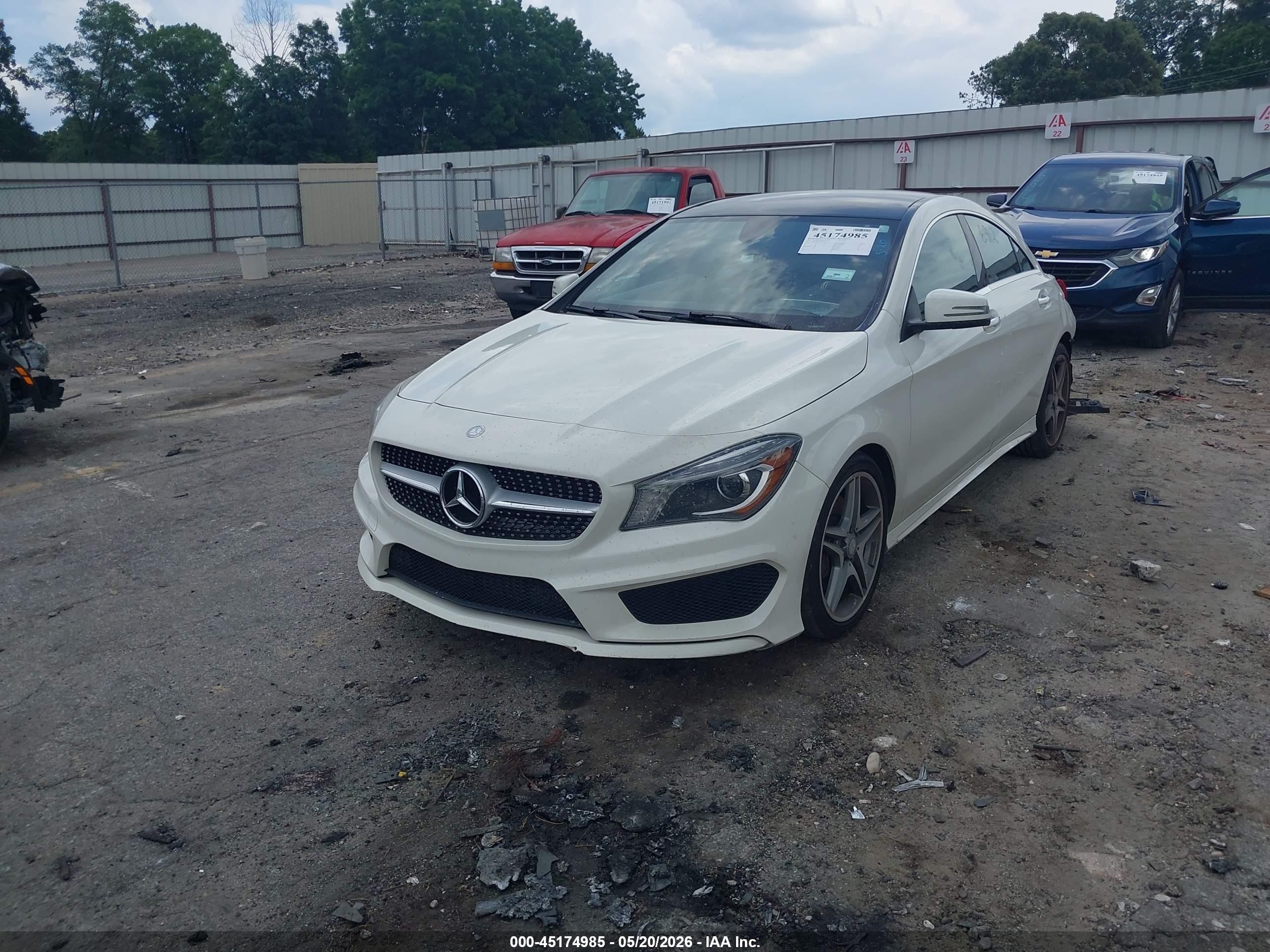2015 Mercedes-benz Cla 250 White vin: WDDSJ4EB9FN176912