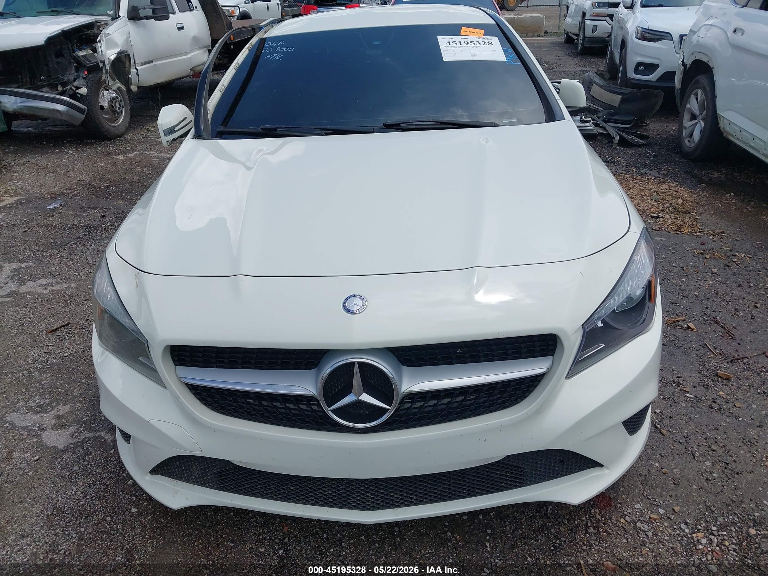 2015 Mercedes-benz Cla 250   White vin: WDDSJ4EB9FN219581