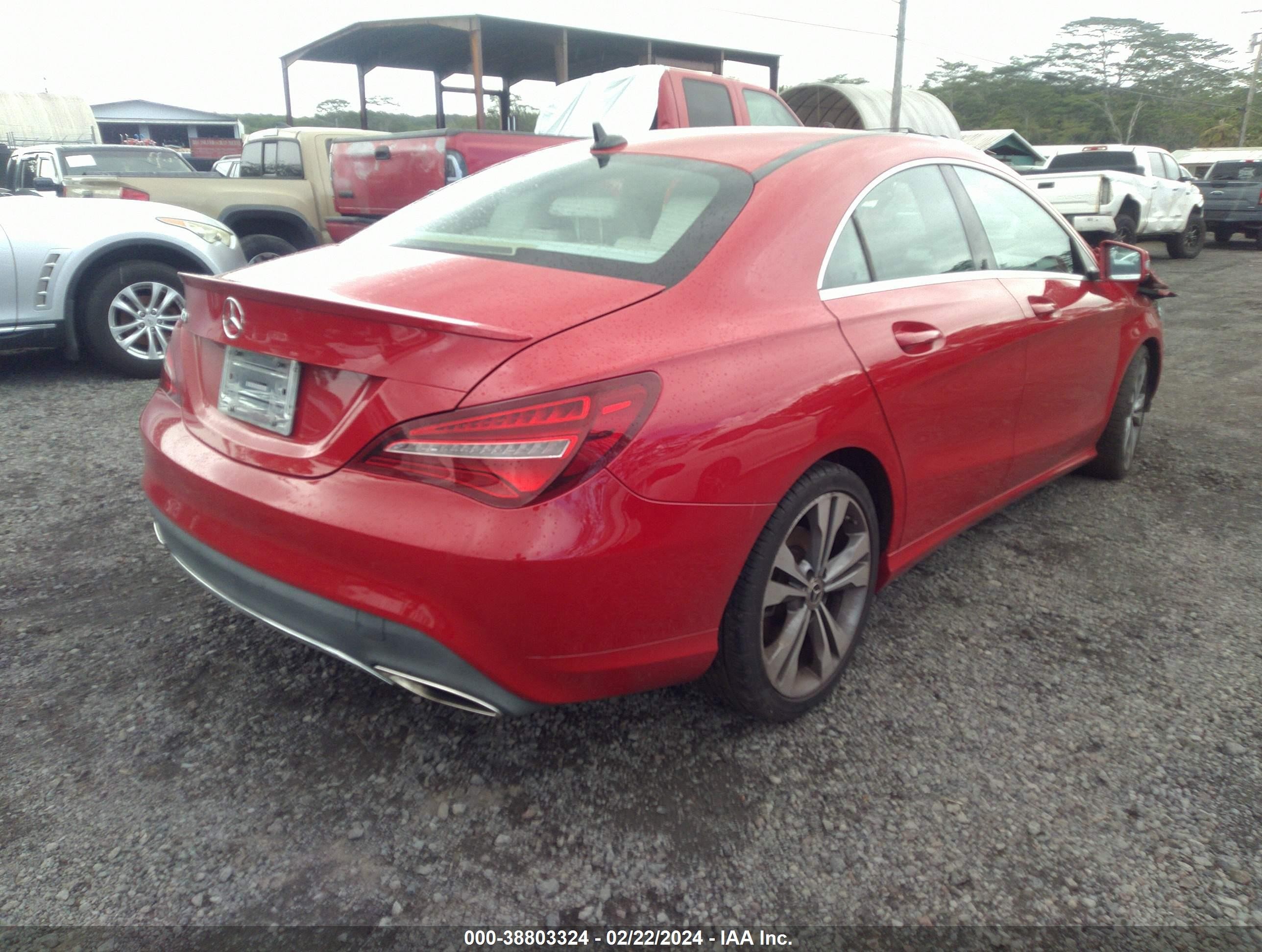 2019 Mercedes-benz Cla 250   Red vin: WDDSJ4EB9KN714079
