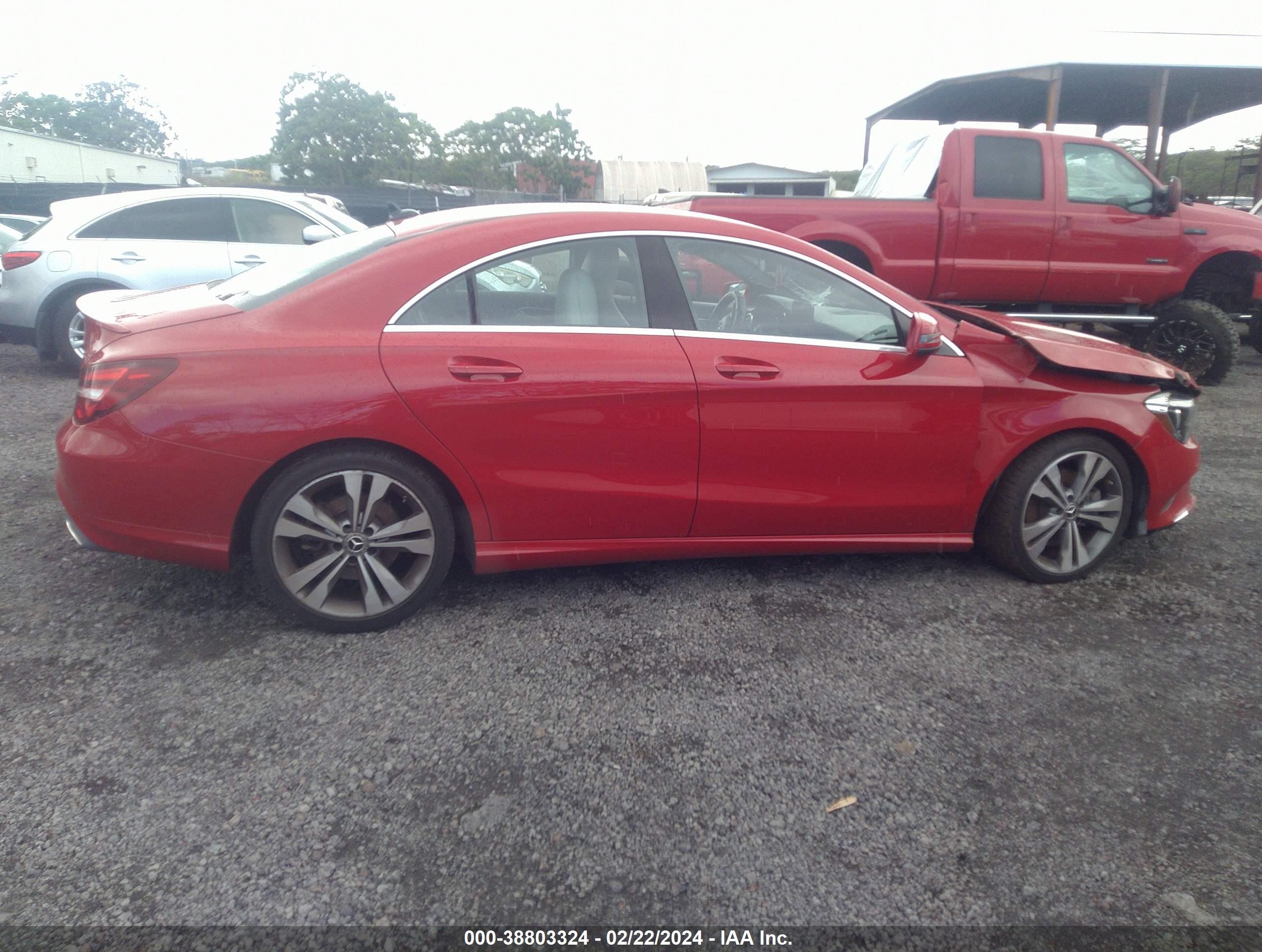 2019 Mercedes-benz Cla 250   Red vin: WDDSJ4EB9KN714079