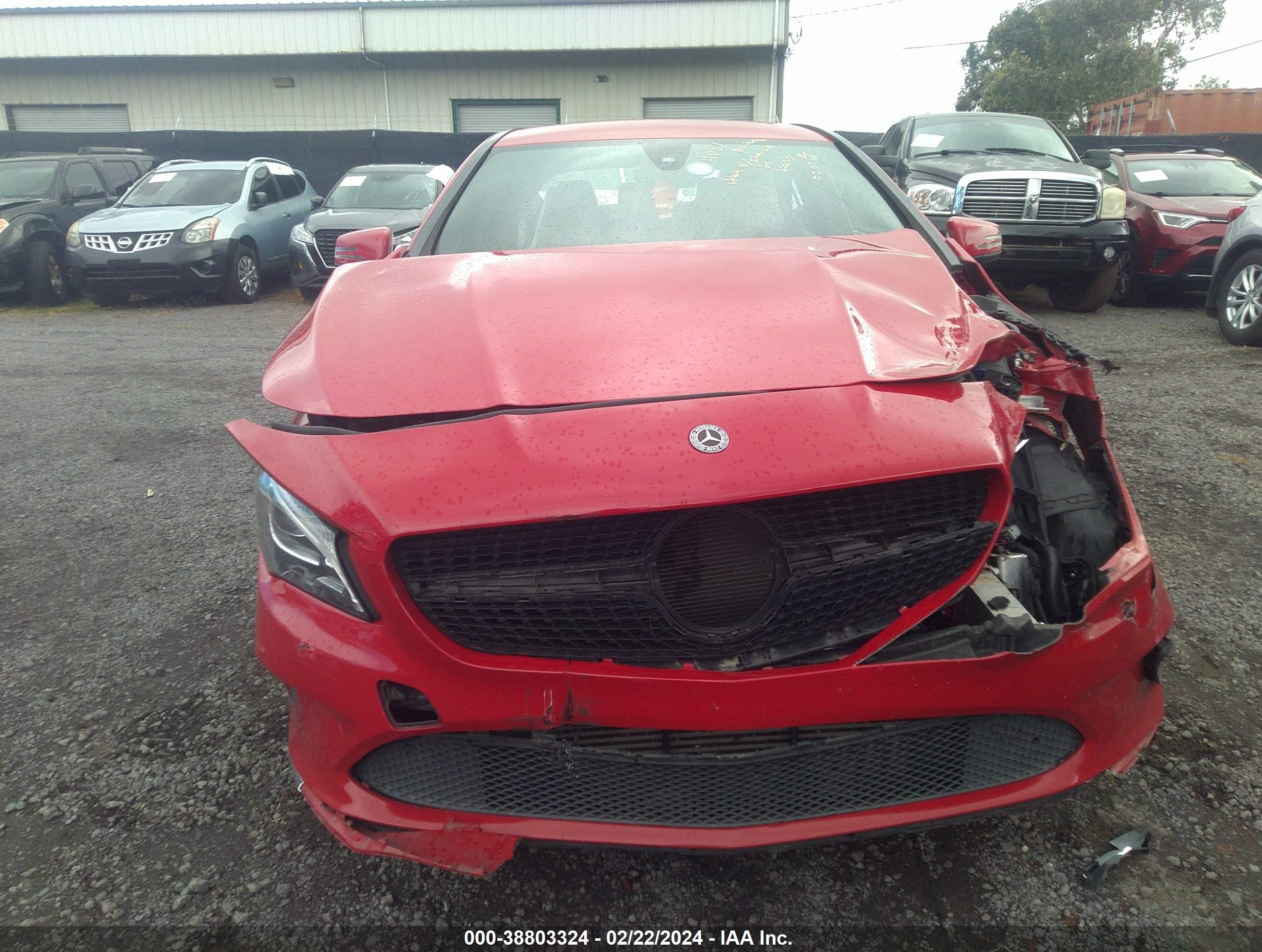 2019 Mercedes-benz Cla 250   Red vin: WDDSJ4EB9KN714079