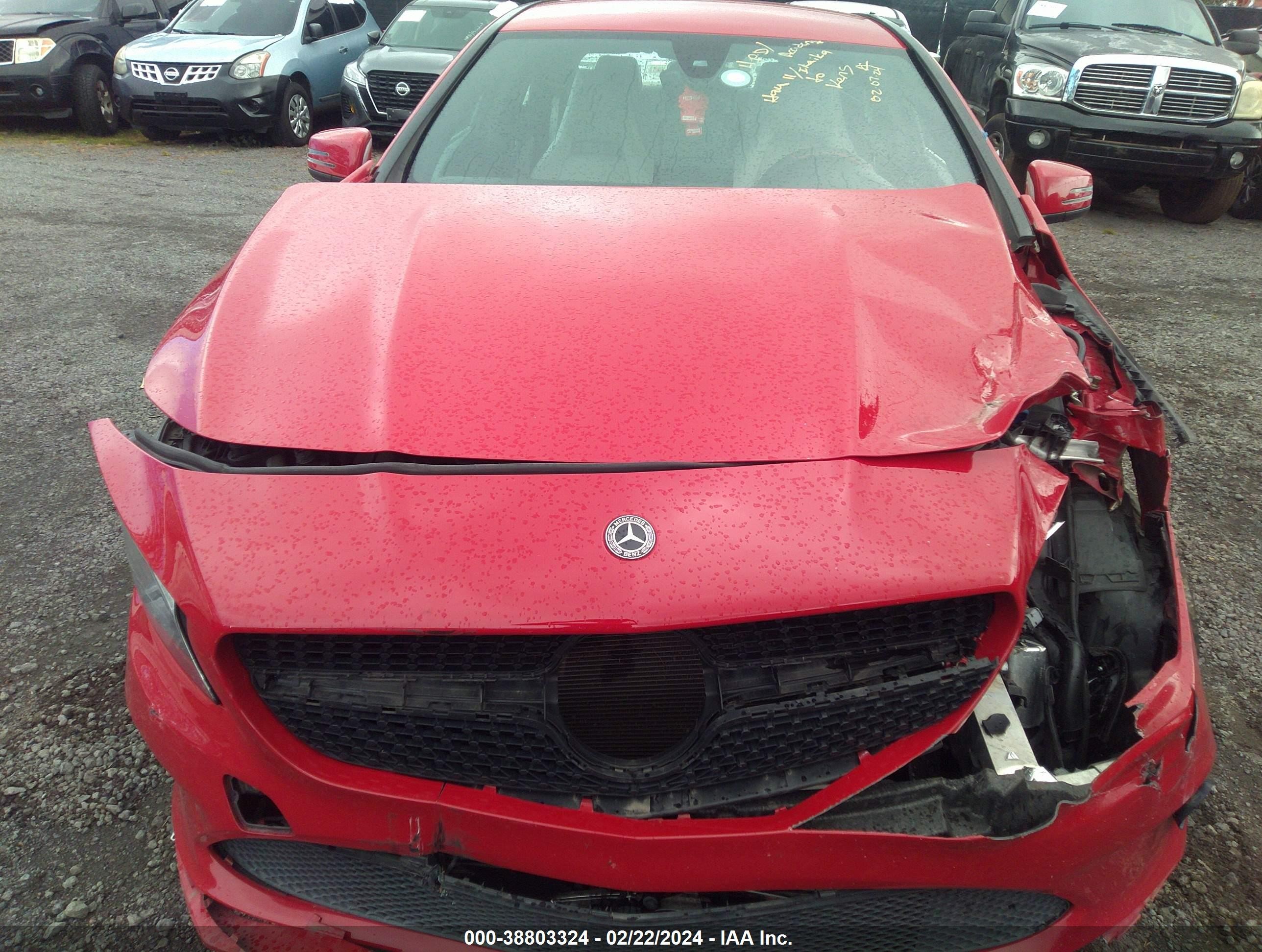 2019 Mercedes-benz Cla 250   Red vin: WDDSJ4EB9KN714079