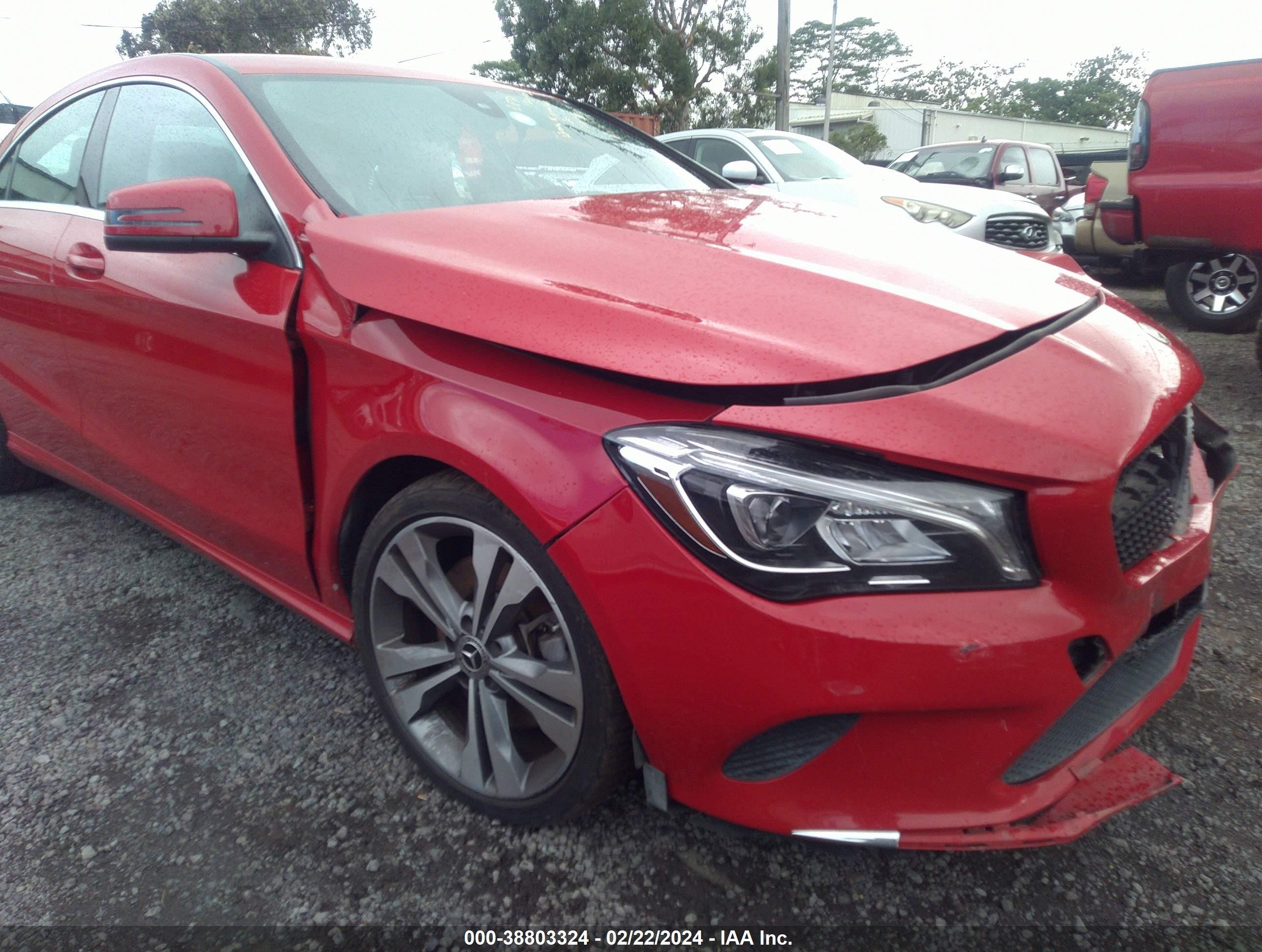 2019 Mercedes-benz Cla 250   Red vin: WDDSJ4EB9KN714079