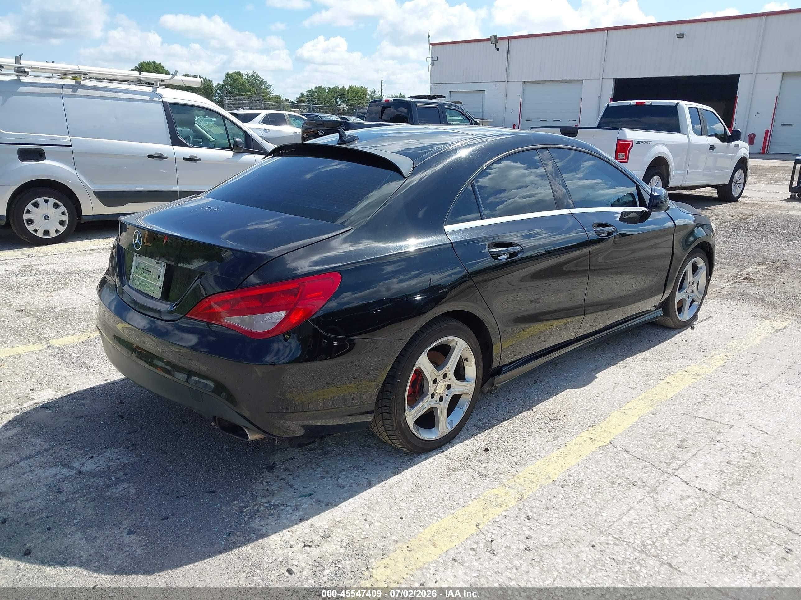 2014 Mercedes-benz Cla 250   Black vin: WDDSJ4EBXEN045311