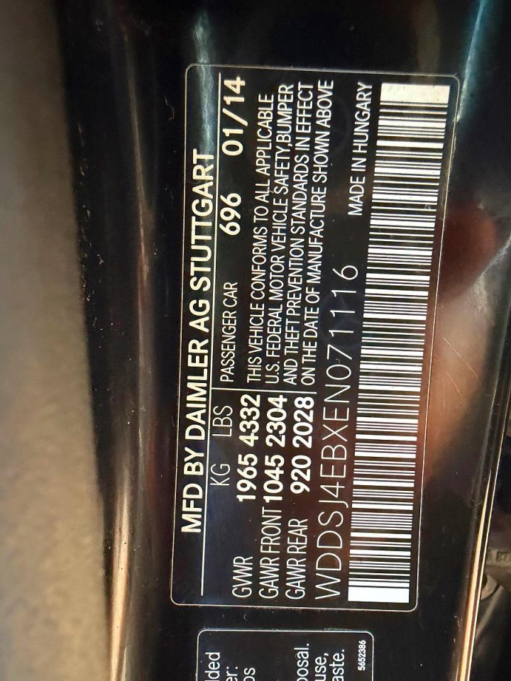 2014 Mercedes-benz Cla 250 Charcoal vin: WDDSJ4EBXEN071116