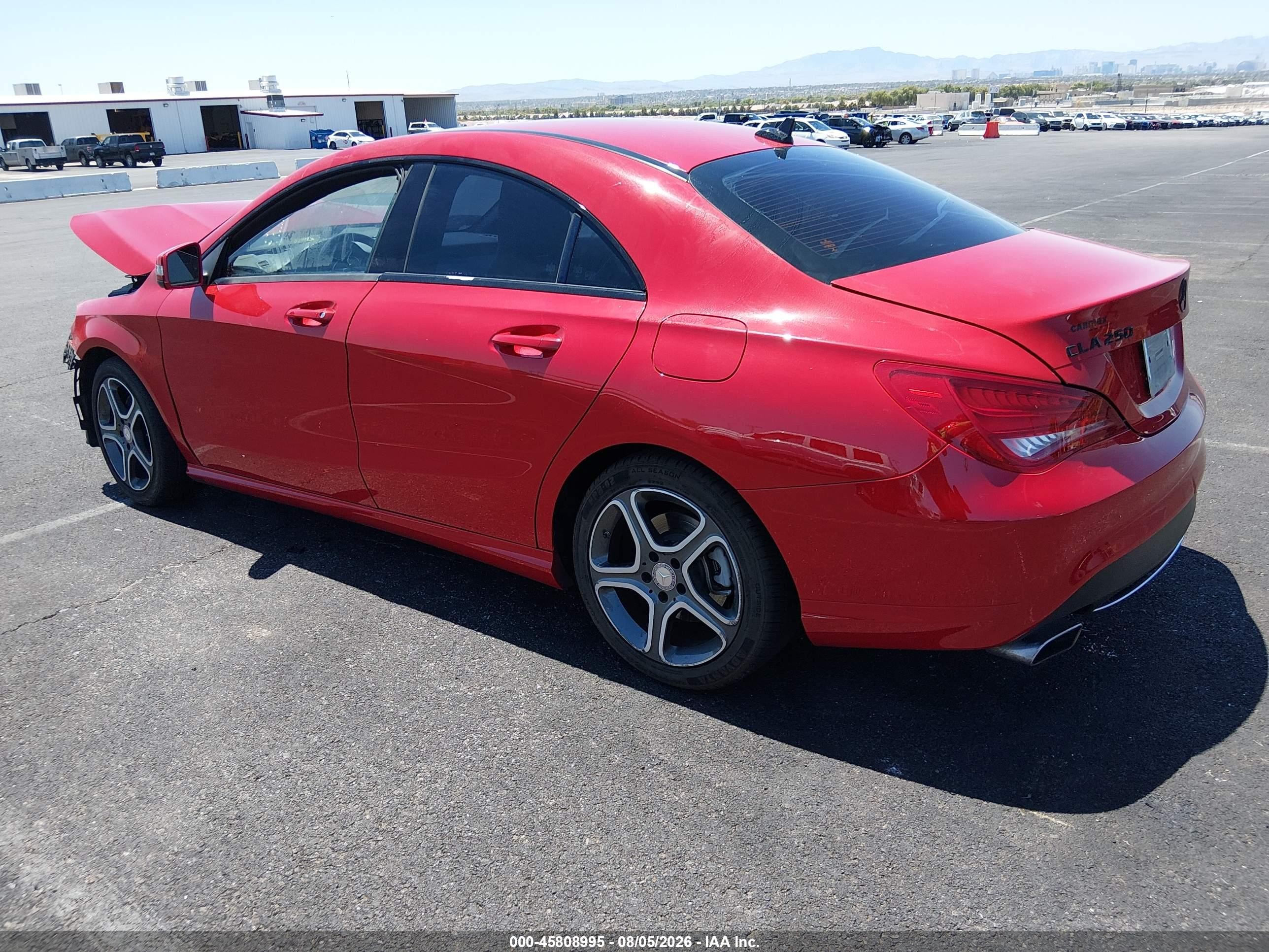 2014 Mercedes-benz Cla 250   Red vin: WDDSJ4EBXEN155677