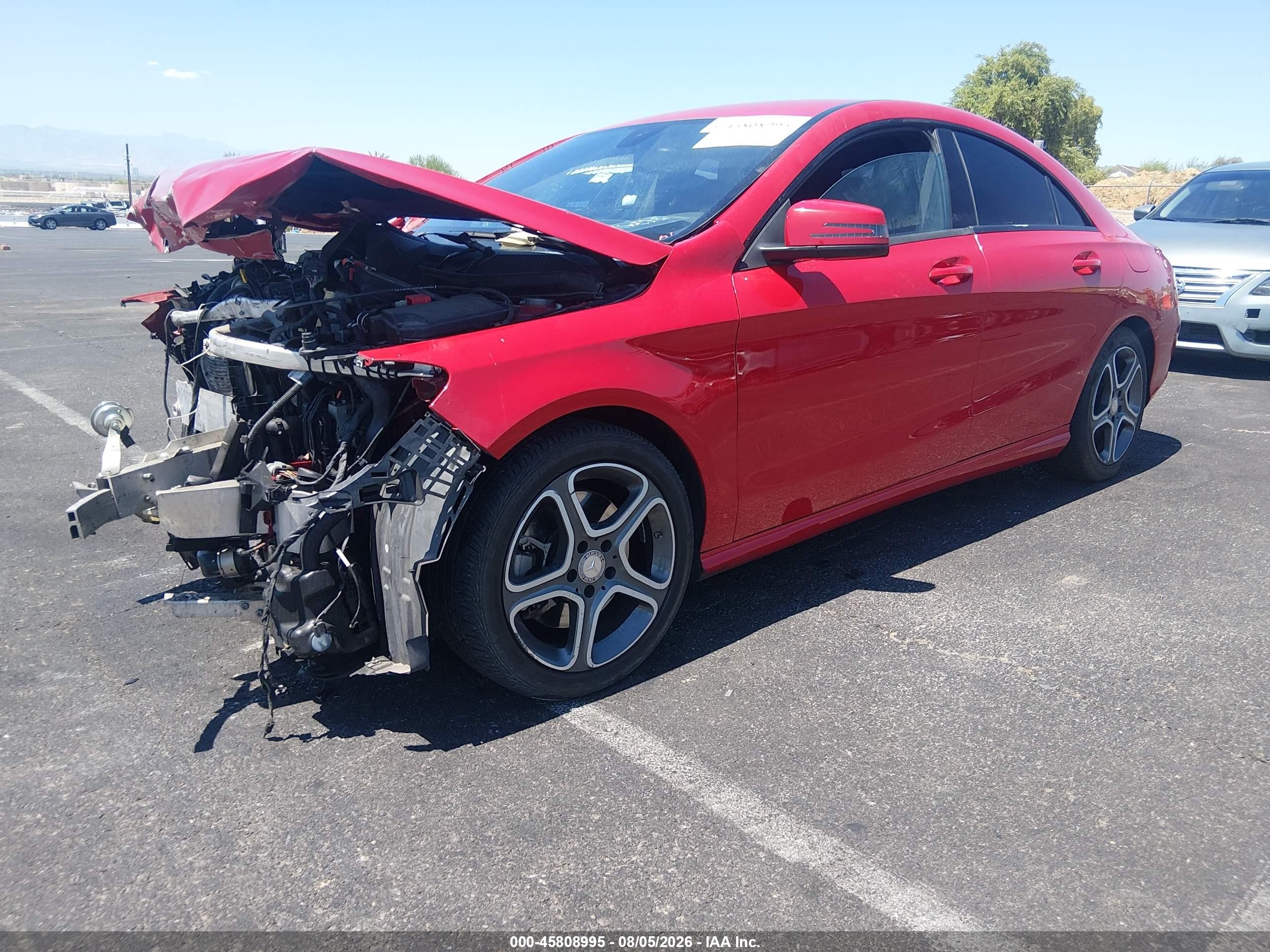 2014 Mercedes-benz Cla 250   Red vin: WDDSJ4EBXEN155677