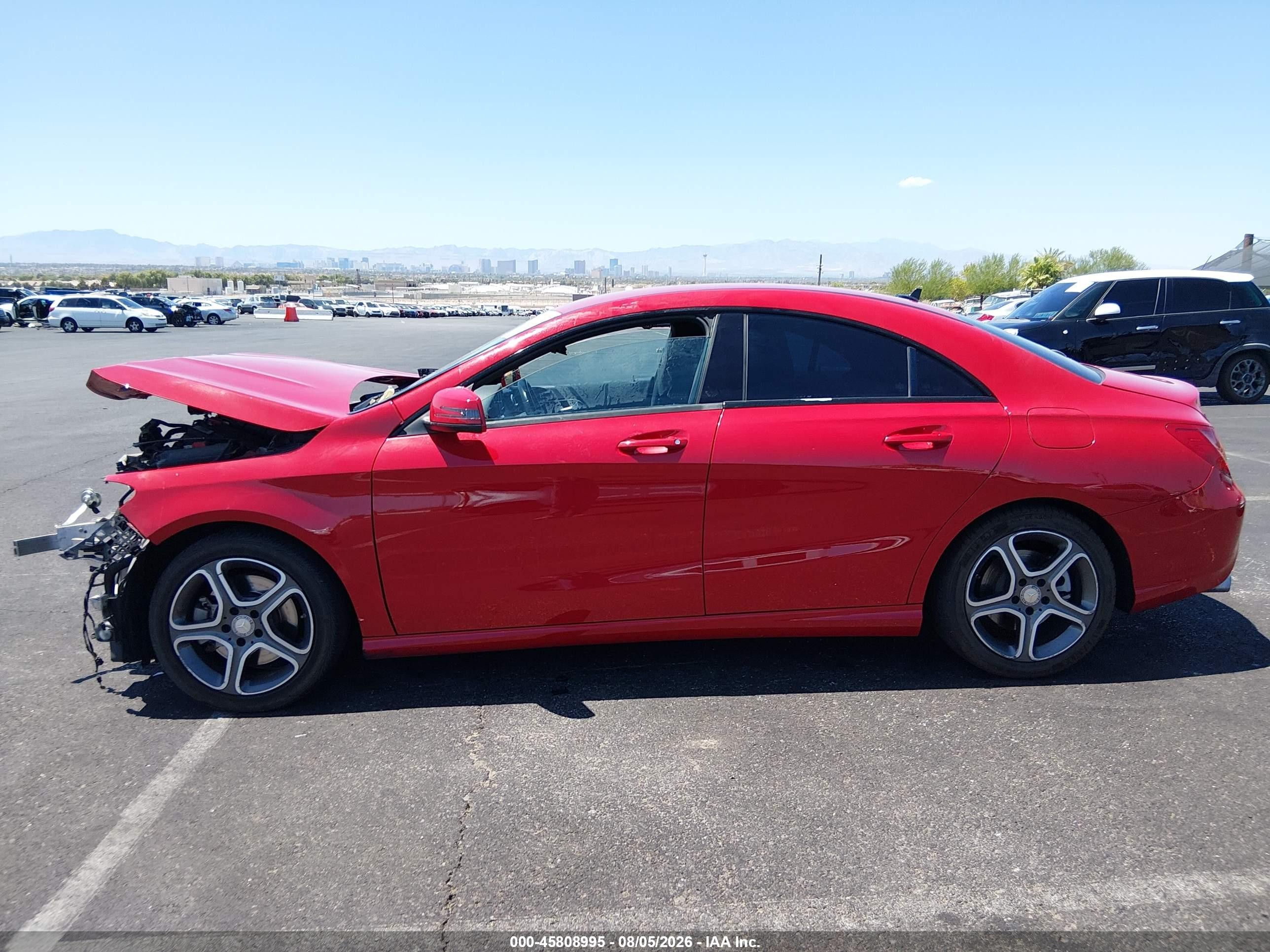 2014 Mercedes-benz Cla 250   Red vin: WDDSJ4EBXEN155677