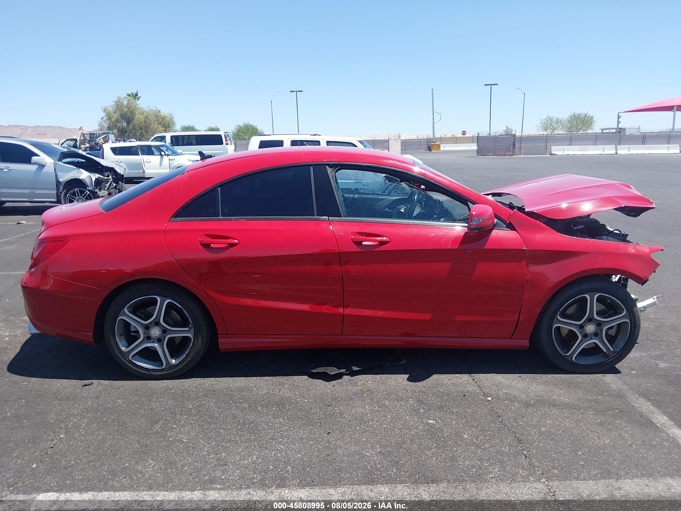 2014 Mercedes-benz Cla 250   Red vin: WDDSJ4EBXEN155677
