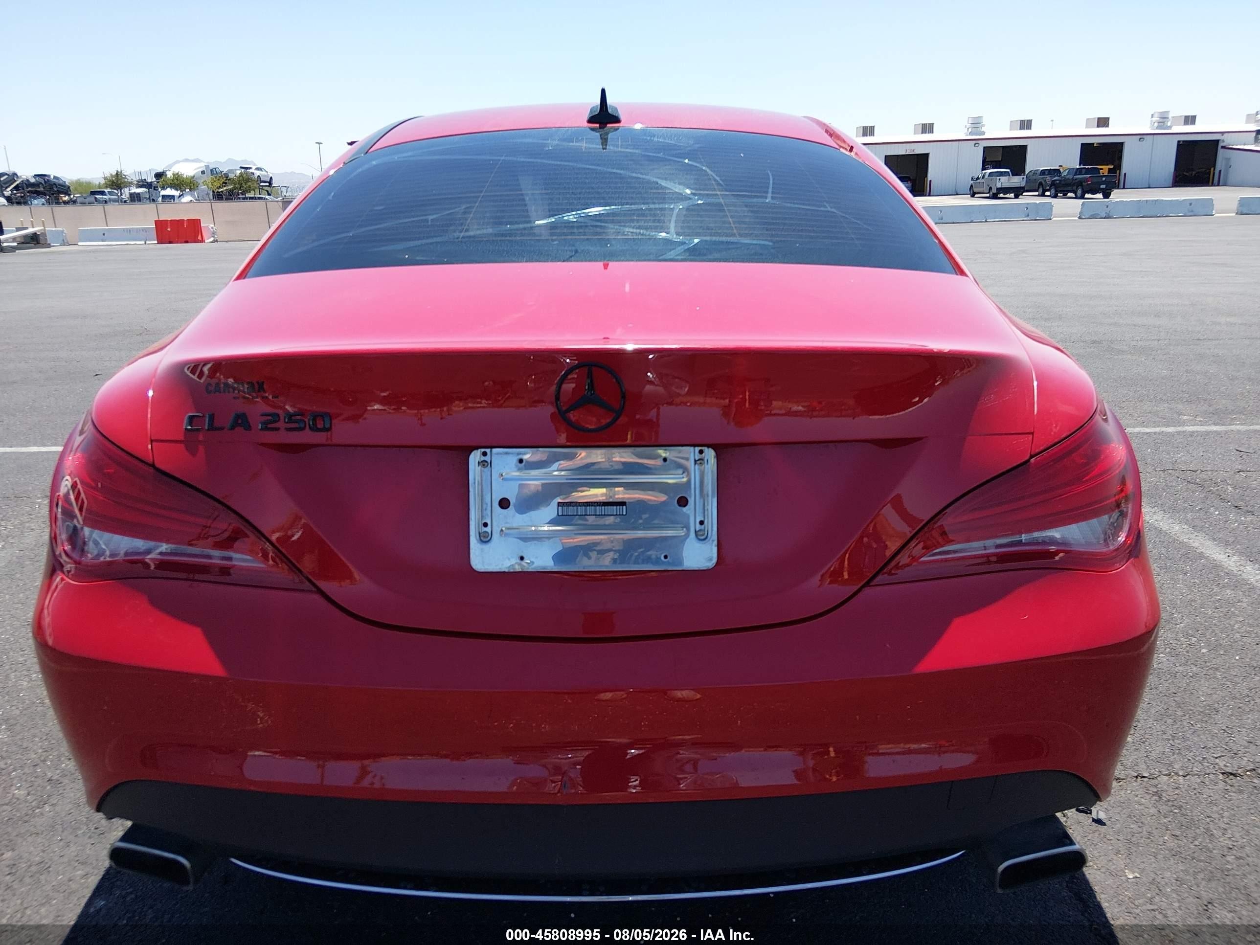 2014 Mercedes-benz Cla 250   Red vin: WDDSJ4EBXEN155677