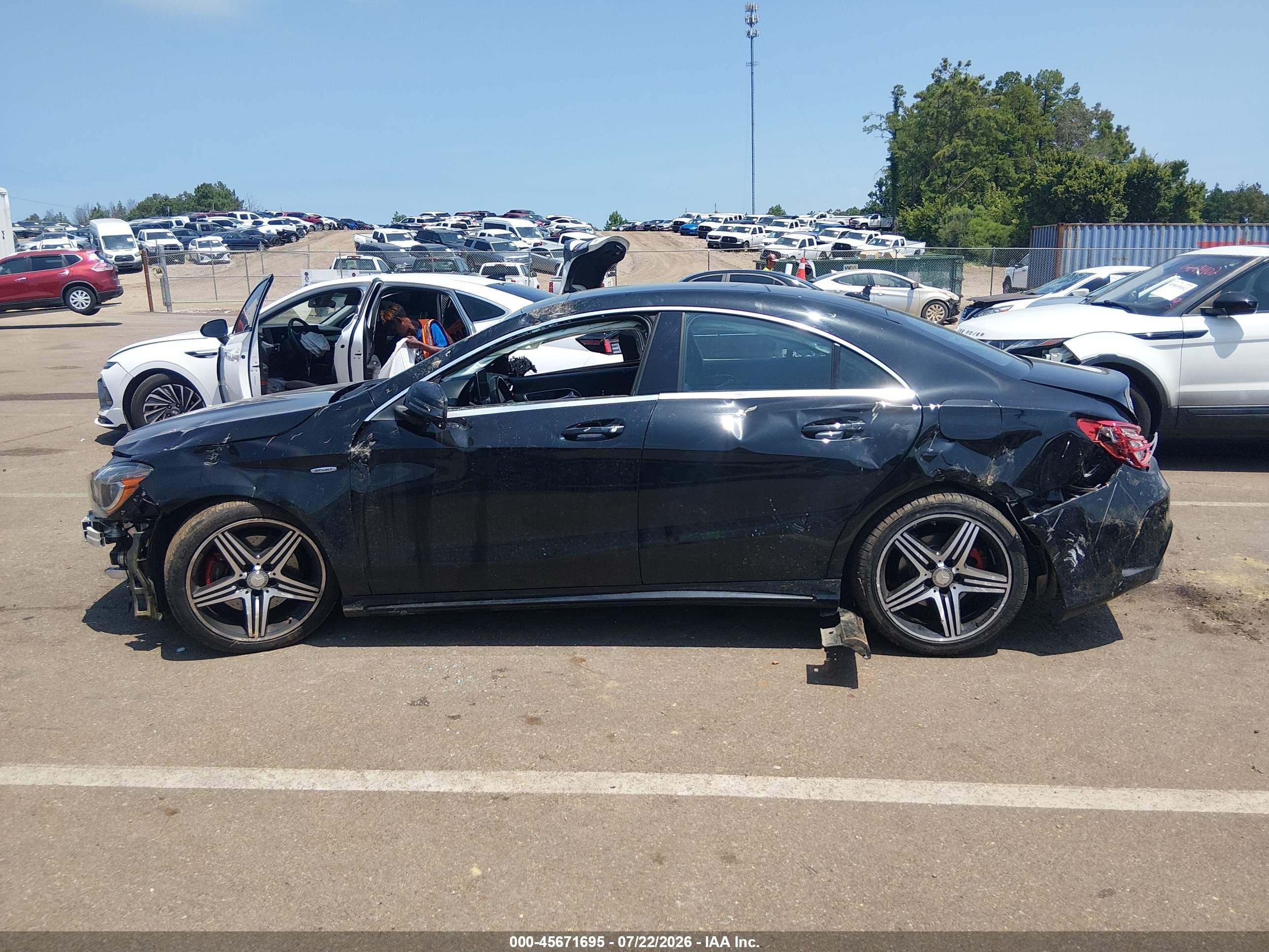 2015 Mercedes-benz Cla 250   Black vin: WDDSJ4EBXFN167491