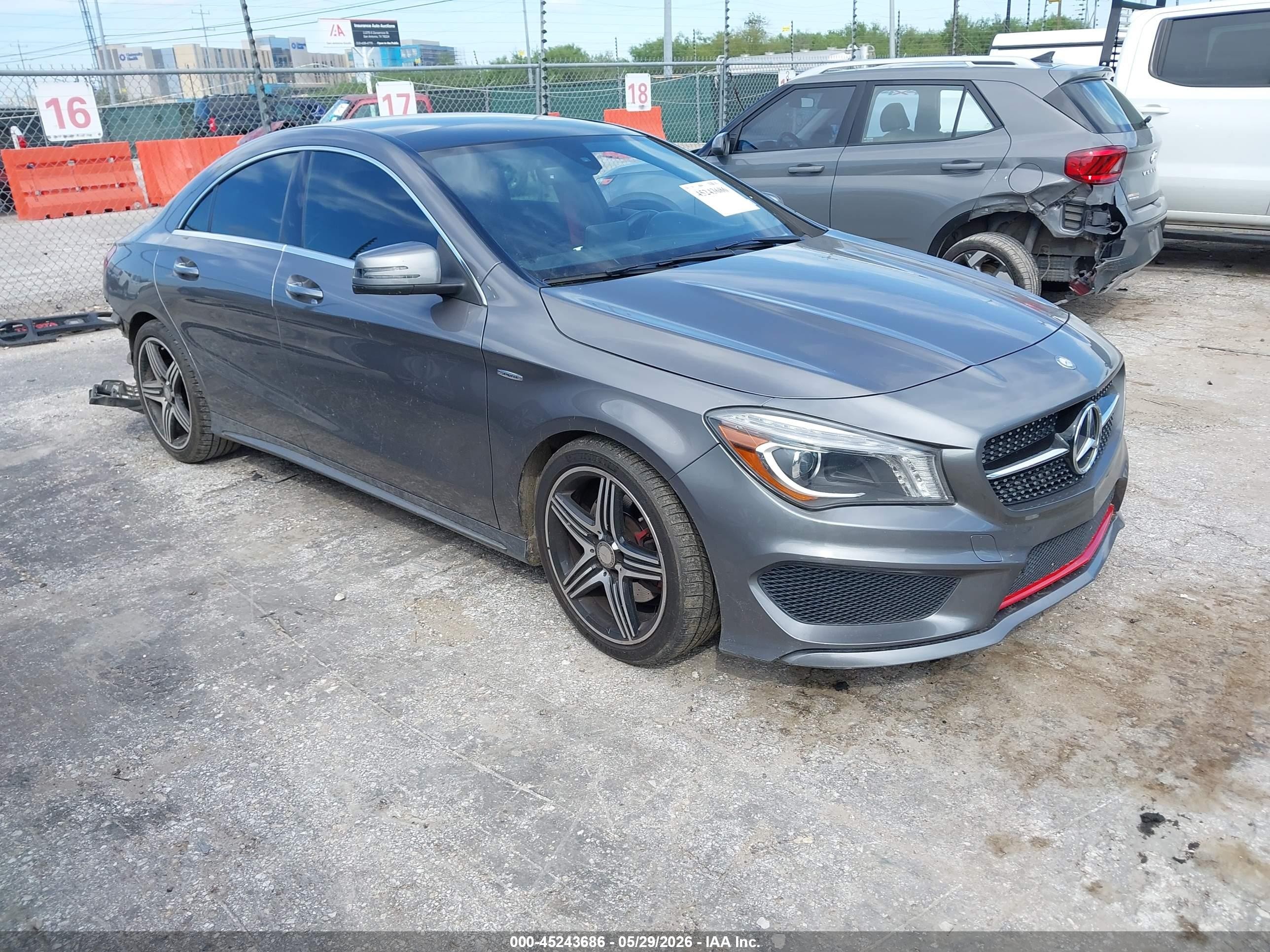 2015 Mercedes-benz Cla 250 Gray vin: WDDSJ4EBXFN170441