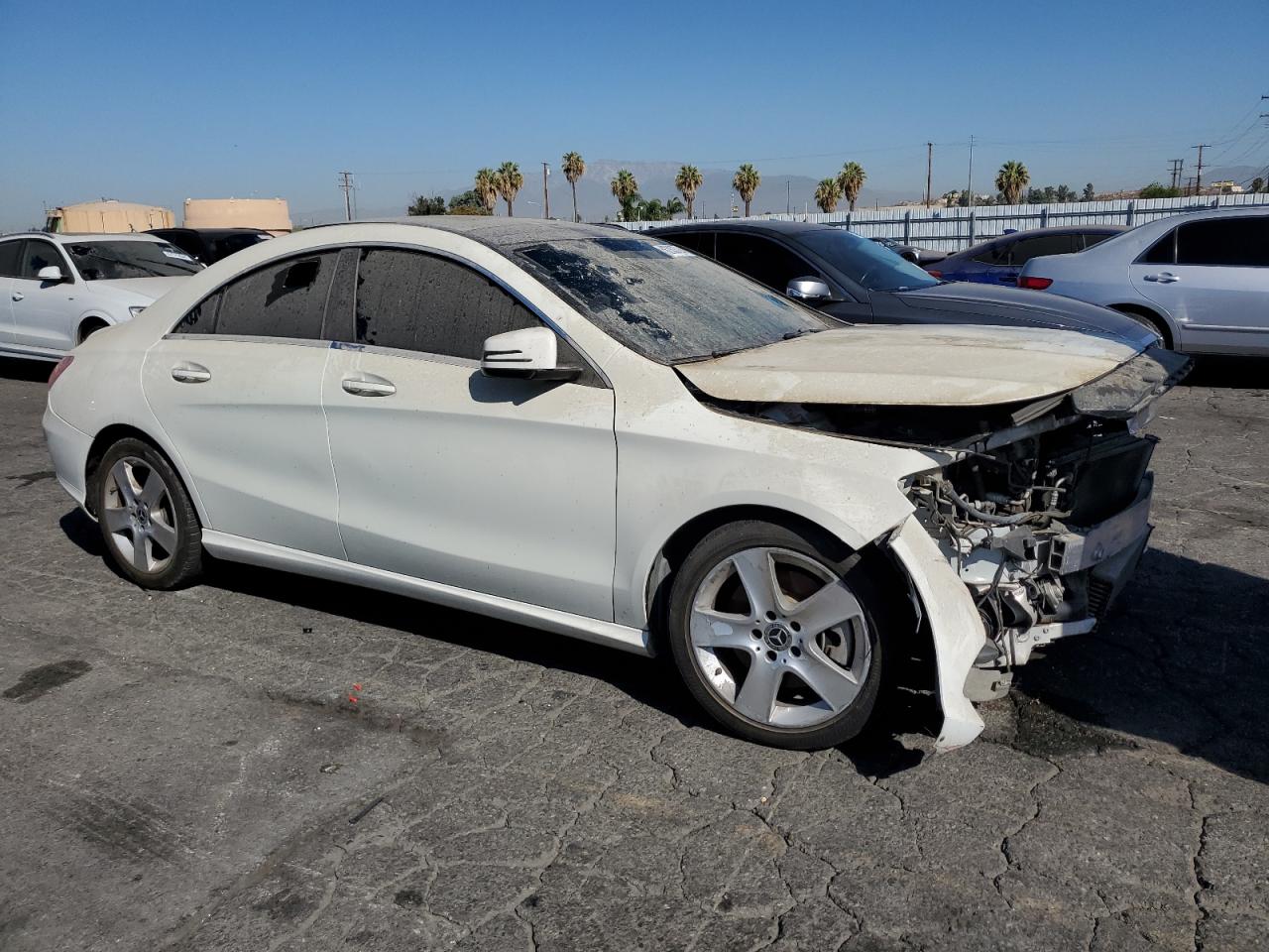 2018 Mercedes-benz Cla 250 White vin: WDDSJ4EBXJN525651