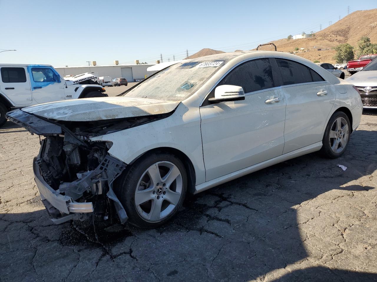 2018 Mercedes-benz Cla 250 White vin: WDDSJ4EBXJN525651