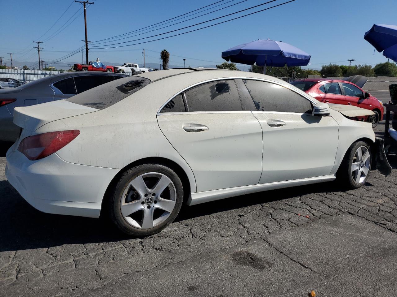 2018 Mercedes-benz Cla 250 White vin: WDDSJ4EBXJN525651