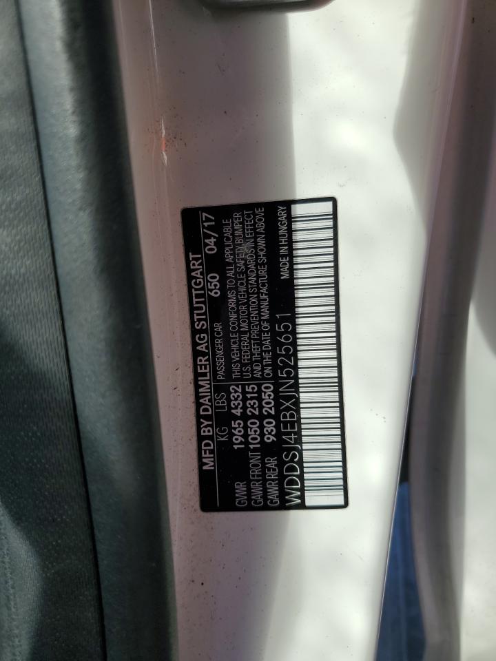2018 Mercedes-benz Cla 250 White vin: WDDSJ4EBXJN525651