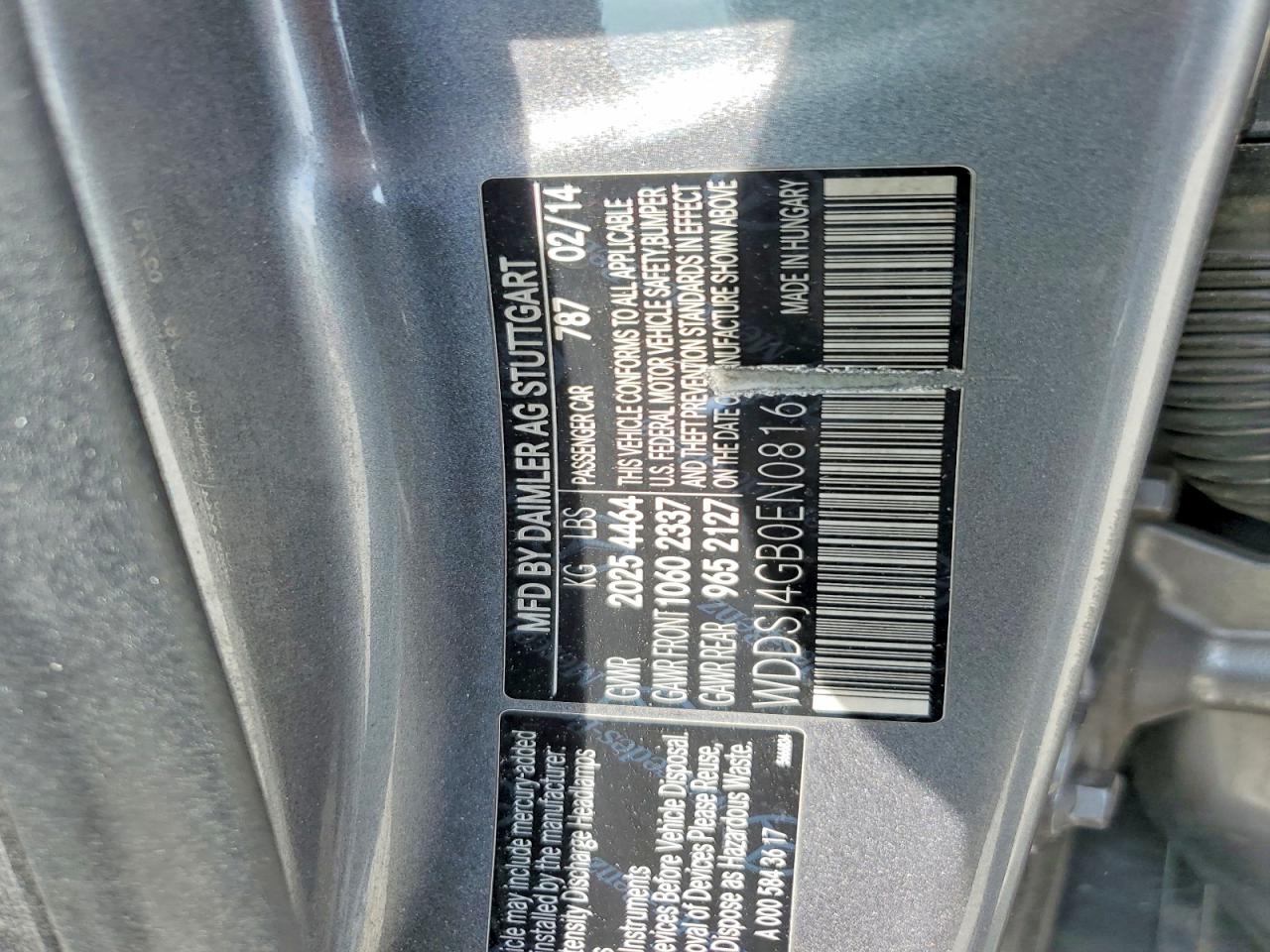 2014 Mercedes-benz Cla 250 4matic Gray vin: WDDSJ4GB0EN081621