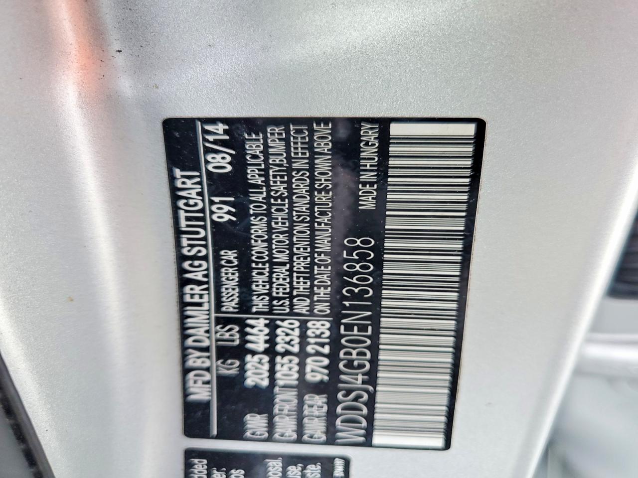 2014 Mercedes-benz Cla 250 4matic Silver vin: WDDSJ4GB0EN136858