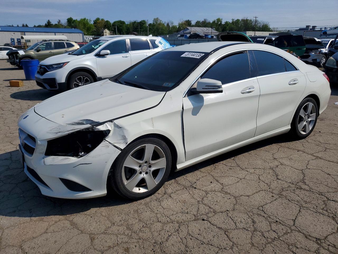 2015 Mercedes-benz Cla 250 4matic White vin: WDDSJ4GB0FN274627