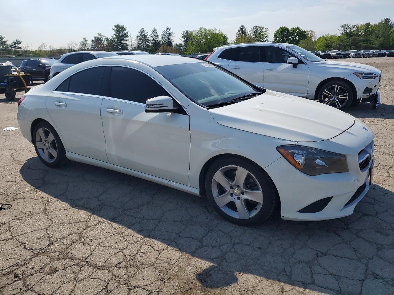2015 Mercedes-benz Cla 250 4matic White vin: WDDSJ4GB0FN274627