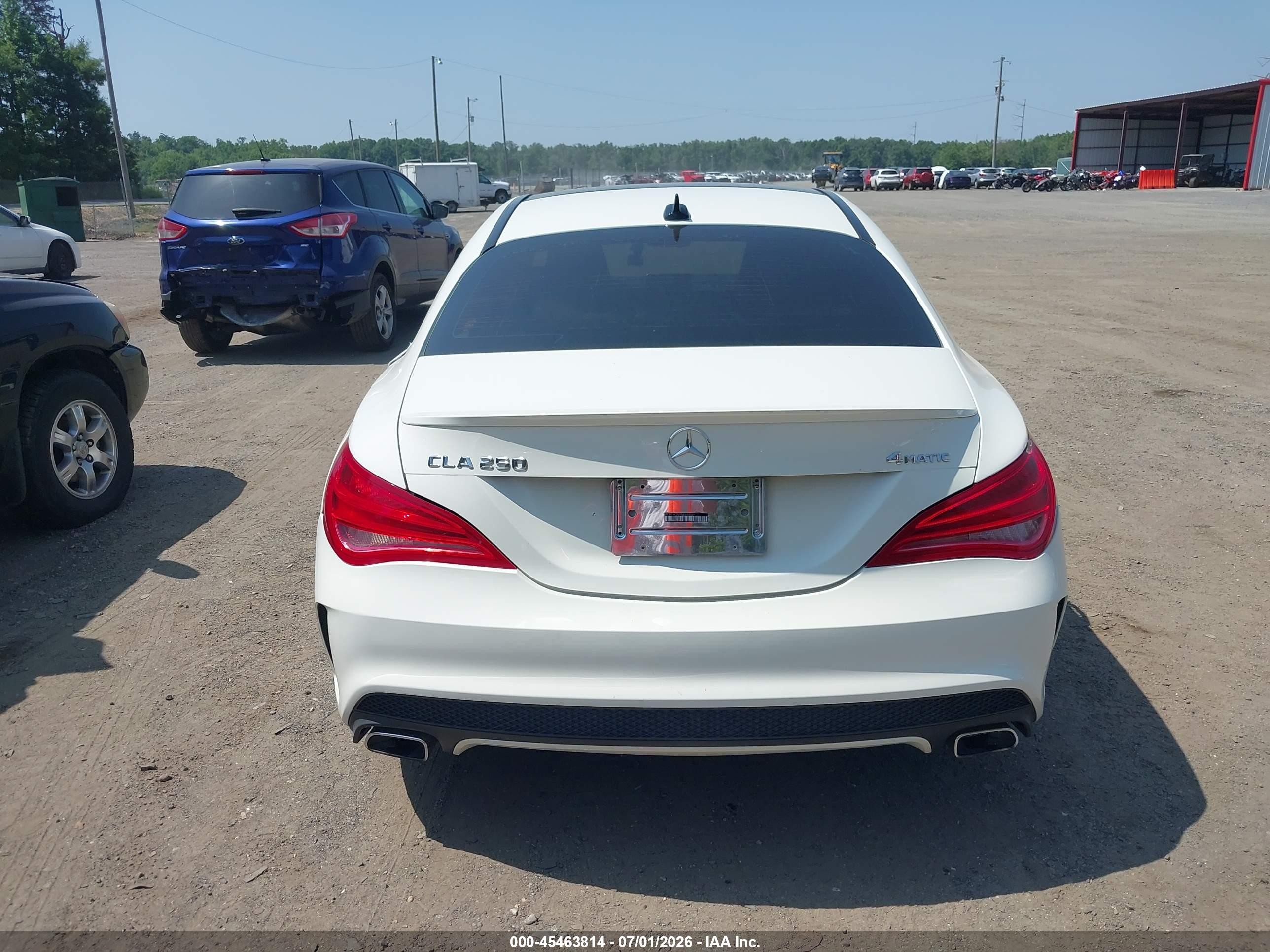2015 Mercedes-benz Cla 250 4matic White vin: WDDSJ4GB0FN286406