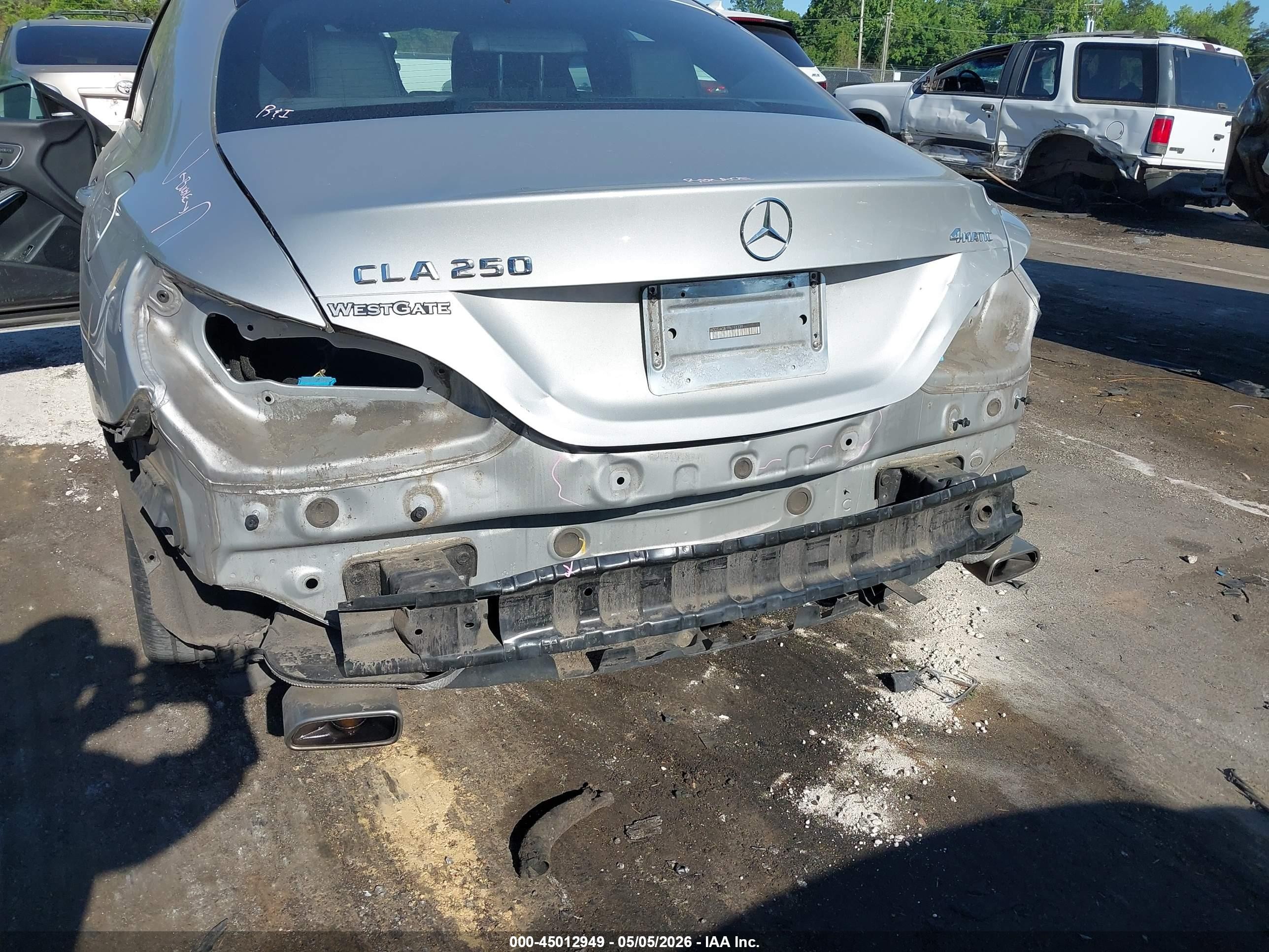 2015 Mercedes-benz Cla 250 4matic Gray vin: WDDSJ4GB1FN192339