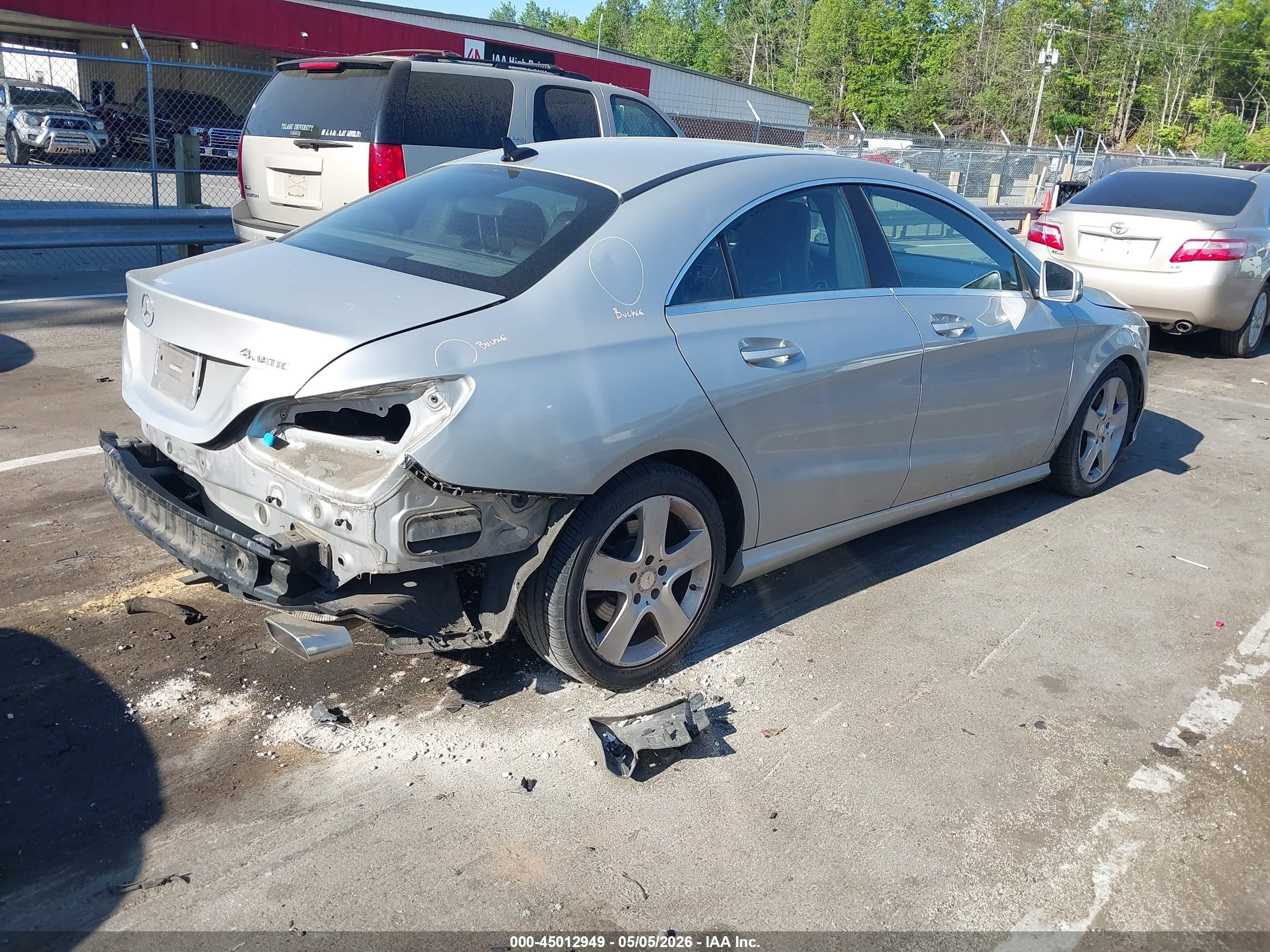 2015 Mercedes-benz Cla 250 4matic Gray vin: WDDSJ4GB1FN192339