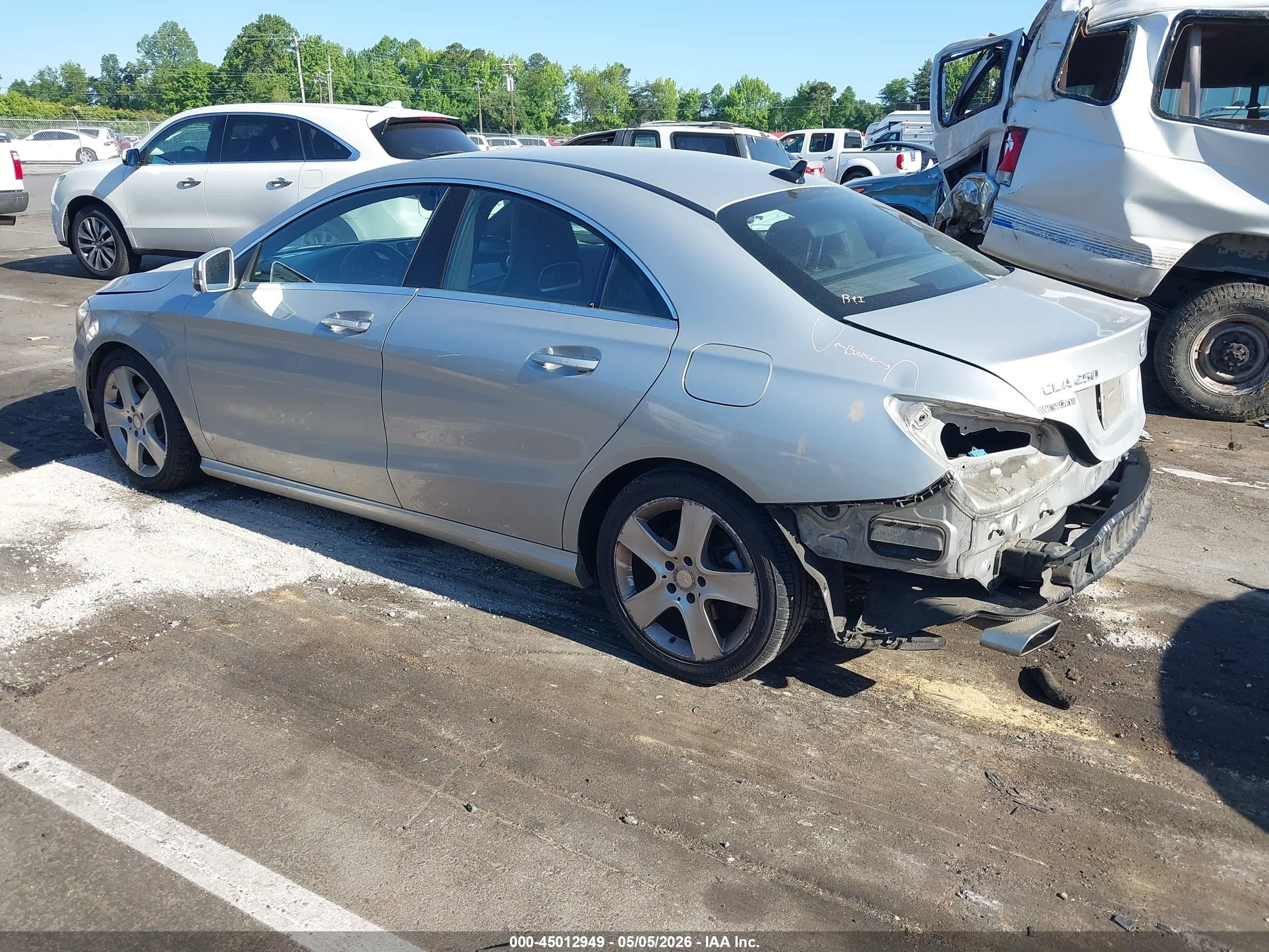 2015 Mercedes-benz Cla 250 4matic Gray vin: WDDSJ4GB1FN192339