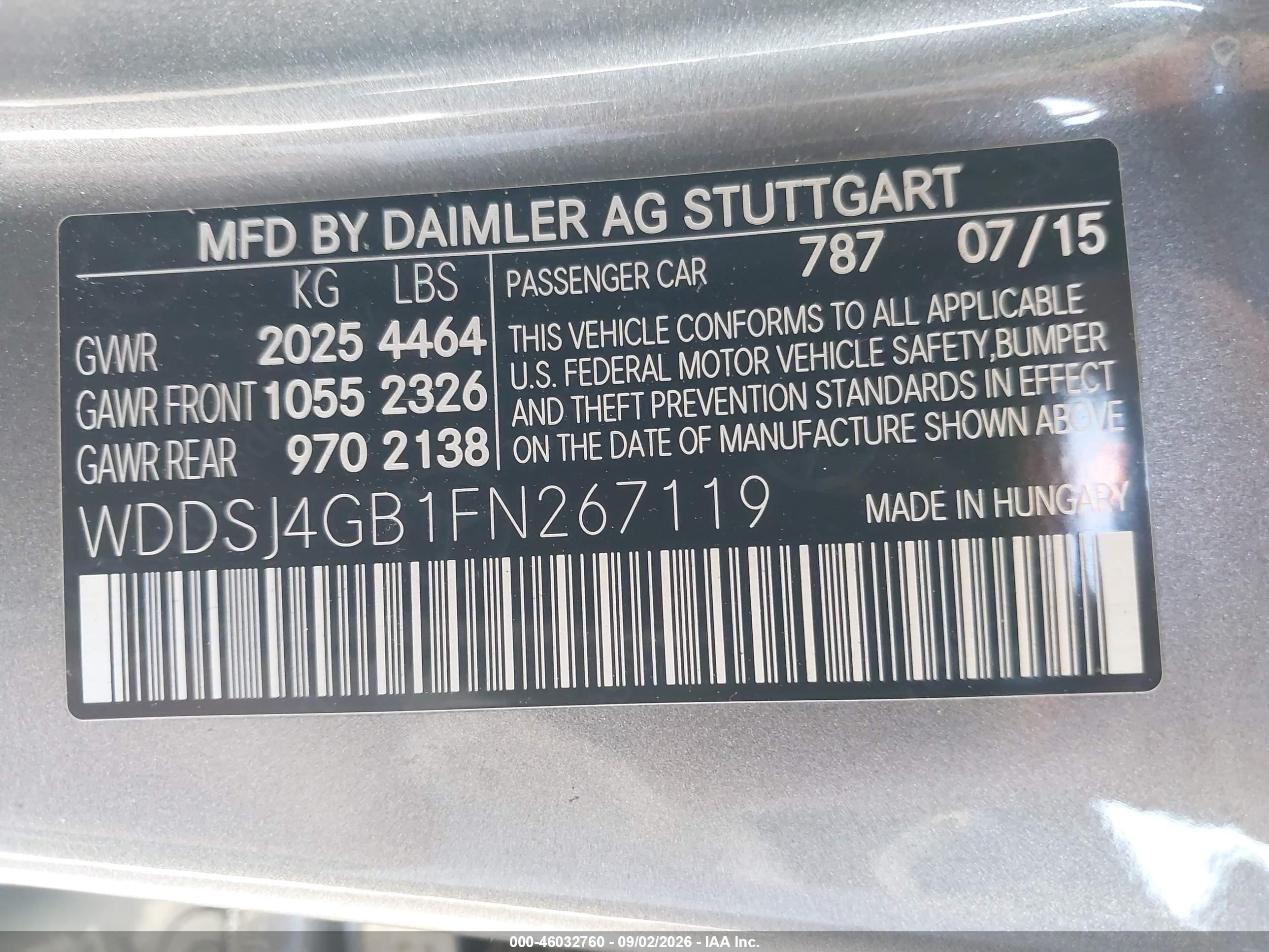 2015 Mercedes-benz Cla 250 4matic Gray vin: WDDSJ4GB1FN267119