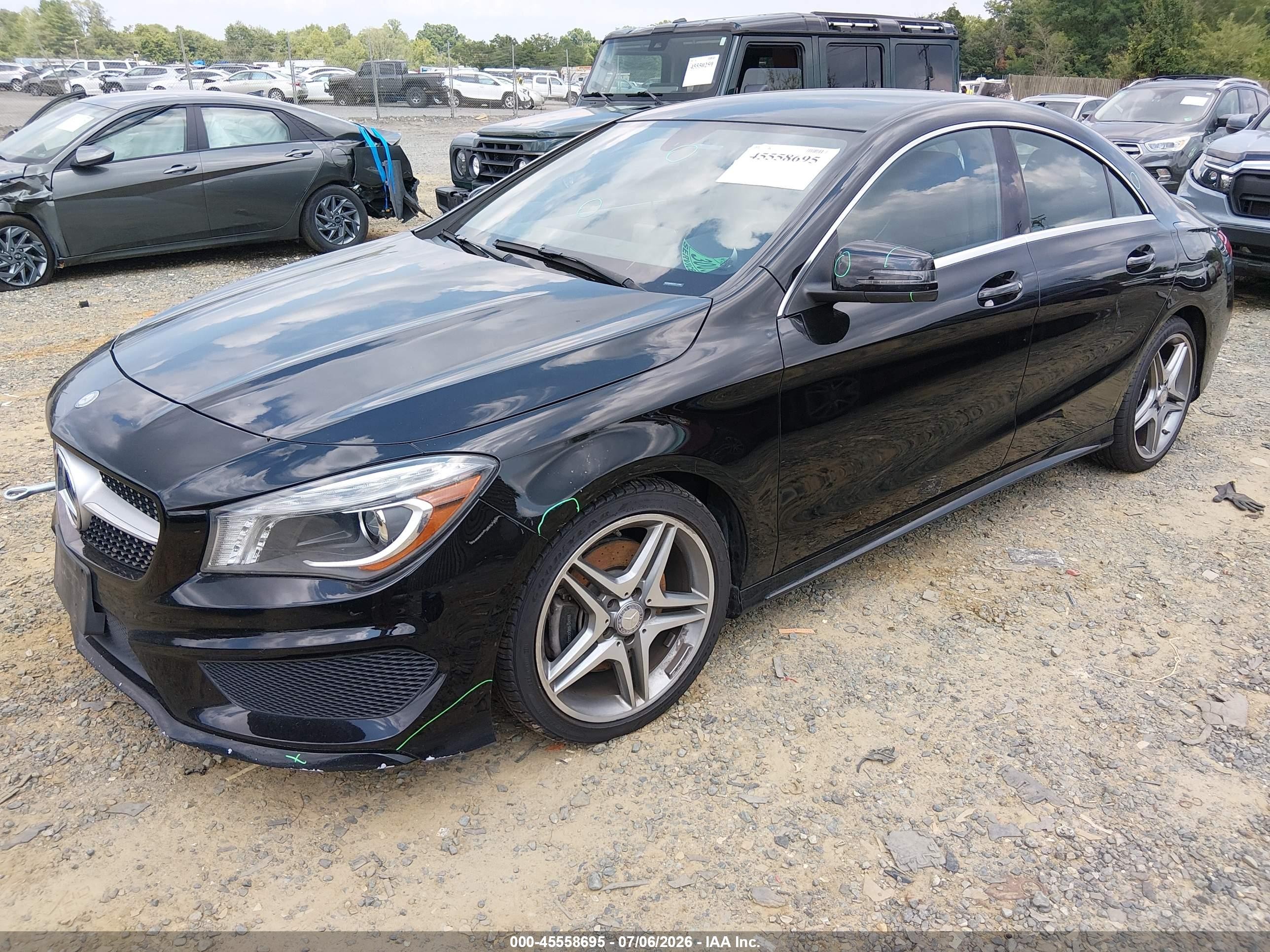 2014 Mercedes-benz Cla 250 4matic Black vin: WDDSJ4GB2EN117390