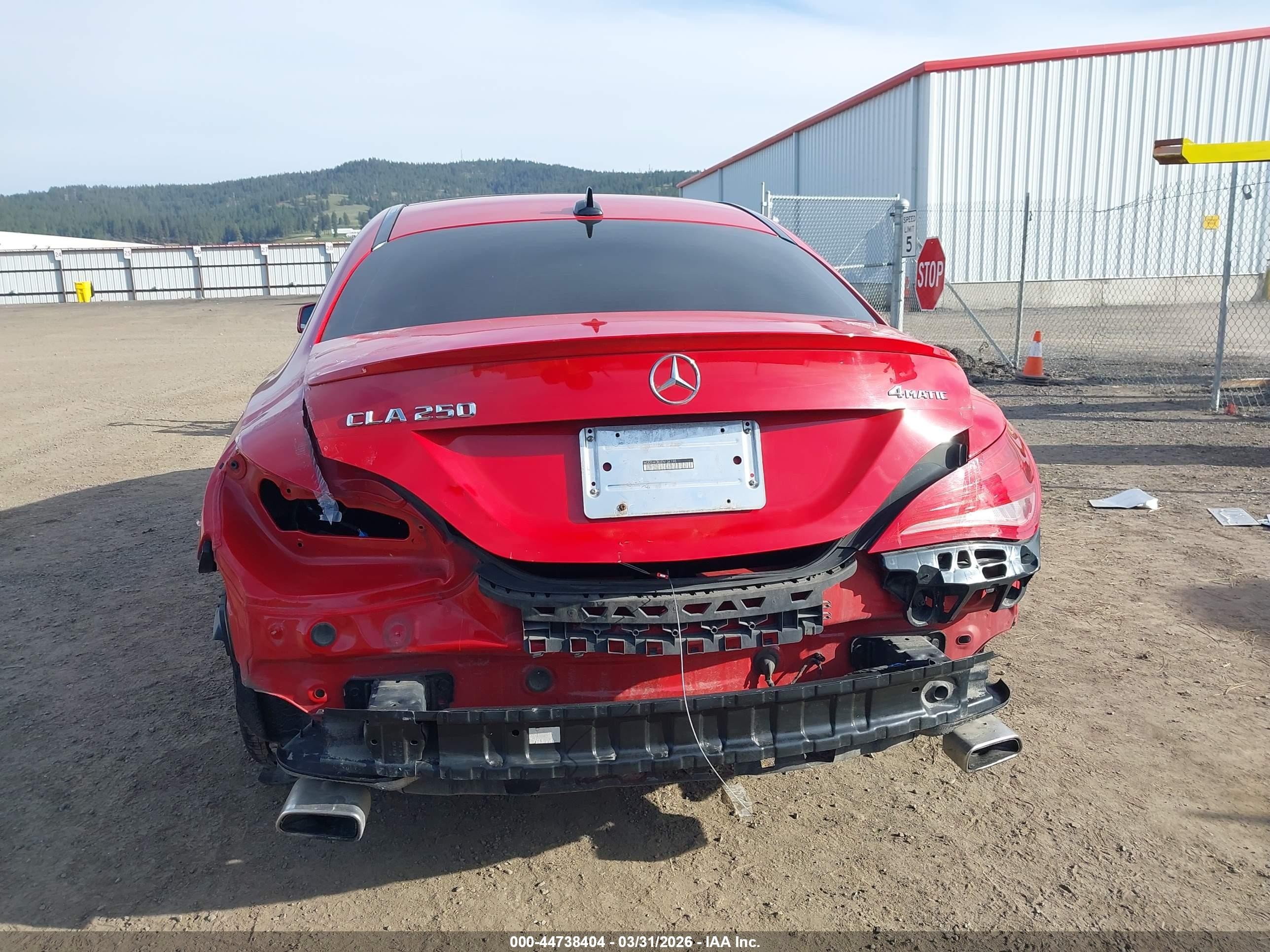 2014 Mercedes-benz Cla 250 4matic Red vin: WDDSJ4GB2EN134190