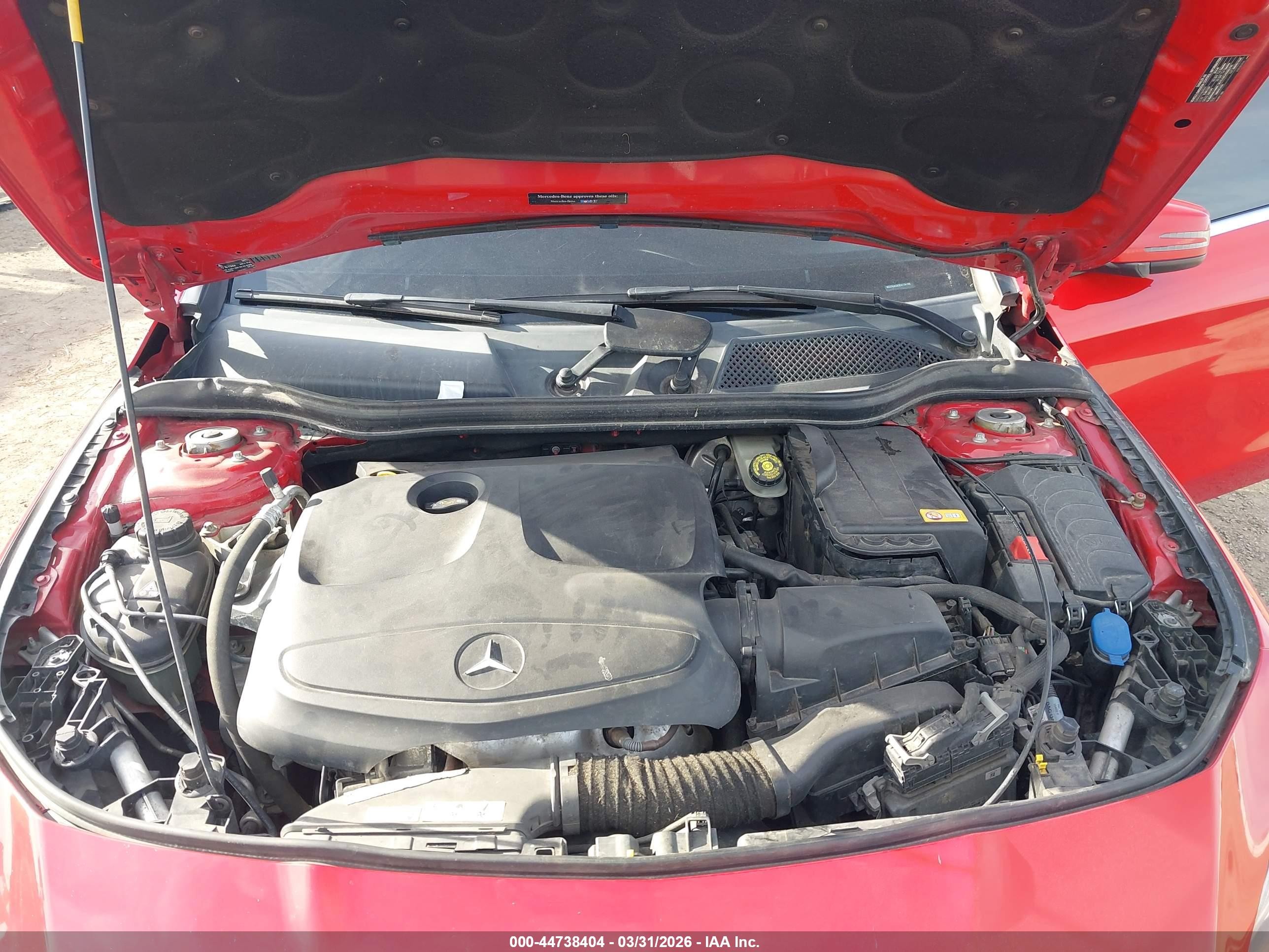2014 Mercedes-benz Cla 250 4matic Red vin: WDDSJ4GB2EN134190