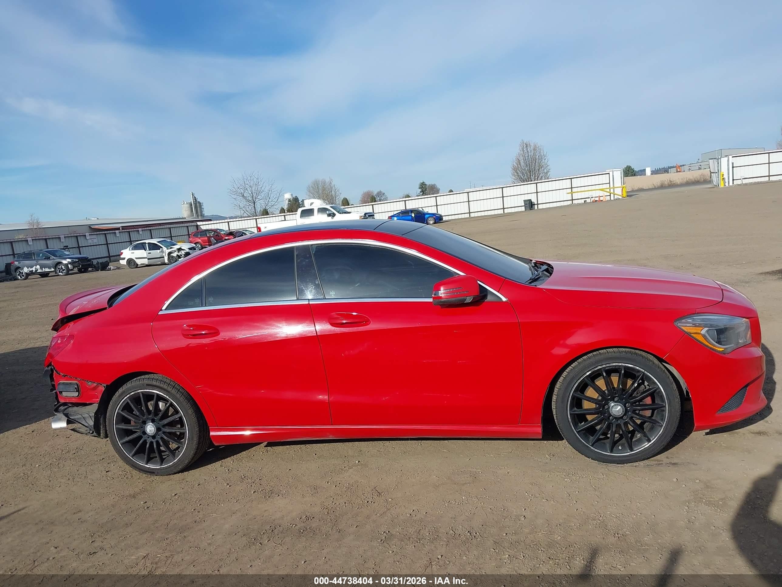 2014 Mercedes-benz Cla 250 4matic Red vin: WDDSJ4GB2EN134190
