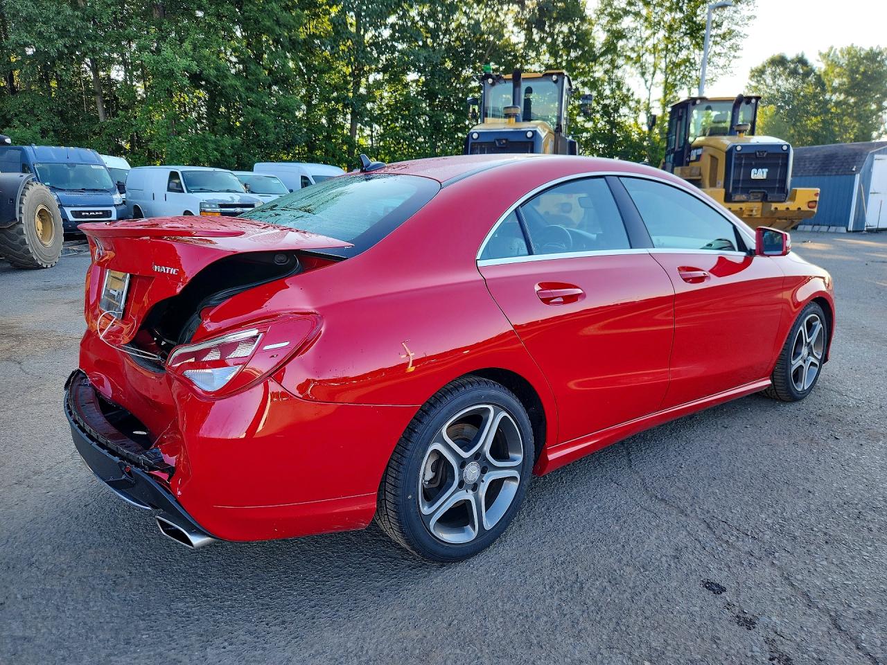 2014 Mercedes-benz Cla 250 4matic Red vin: WDDSJ4GB2EN157047