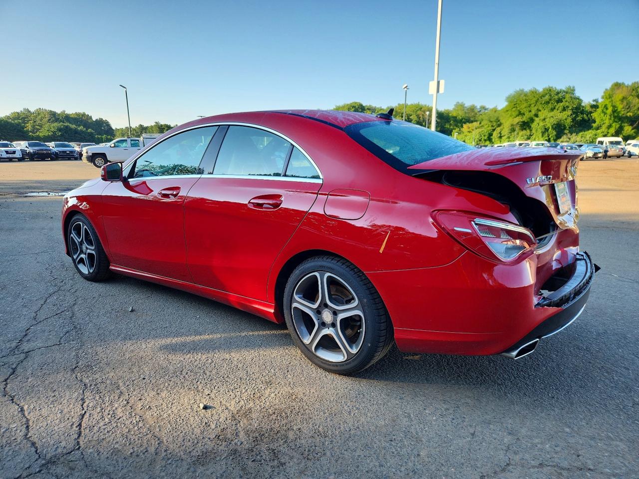 2014 Mercedes-benz Cla 250 4matic Red vin: WDDSJ4GB2EN157047